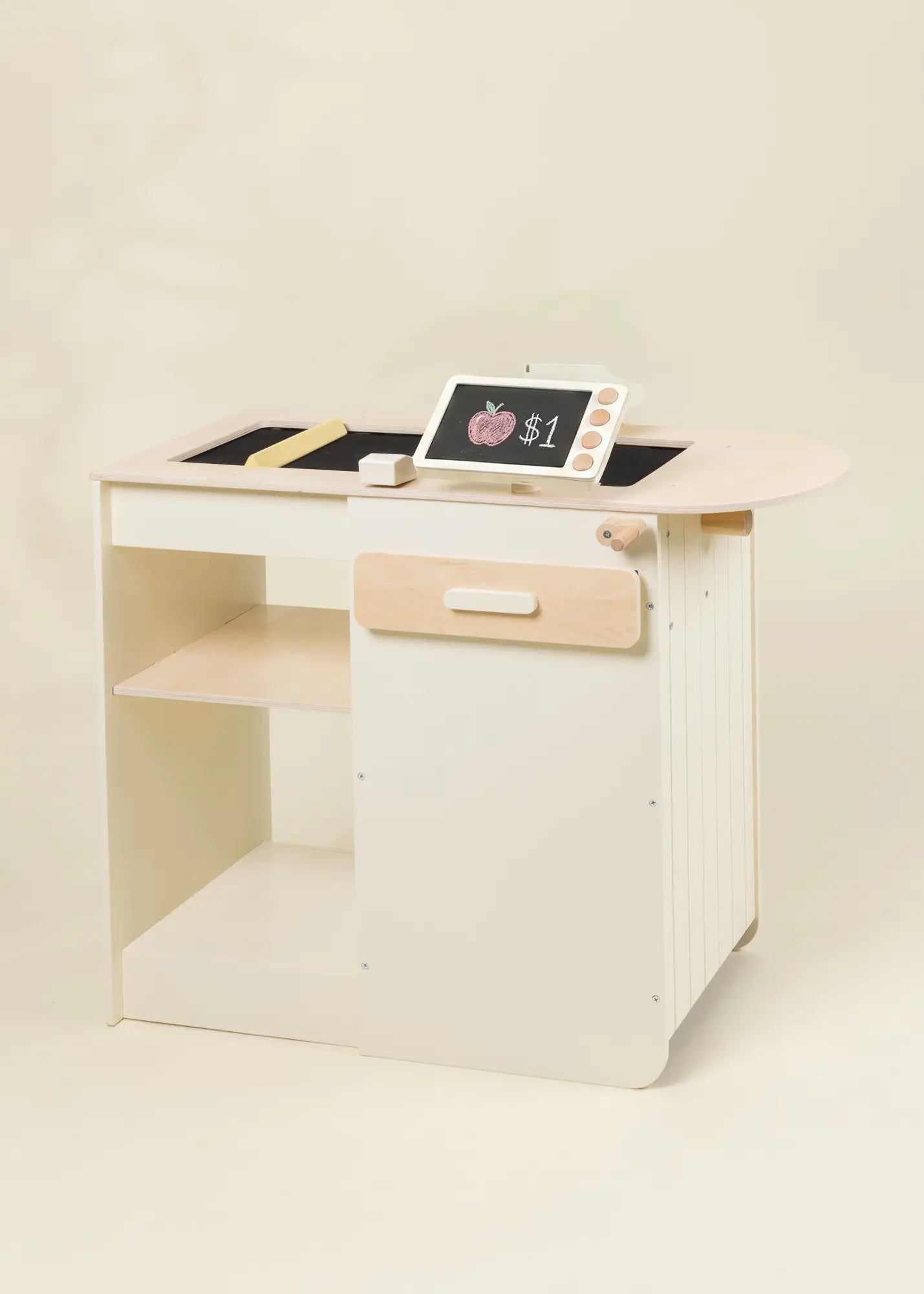 Image of Wooden Play Cash Register Counter