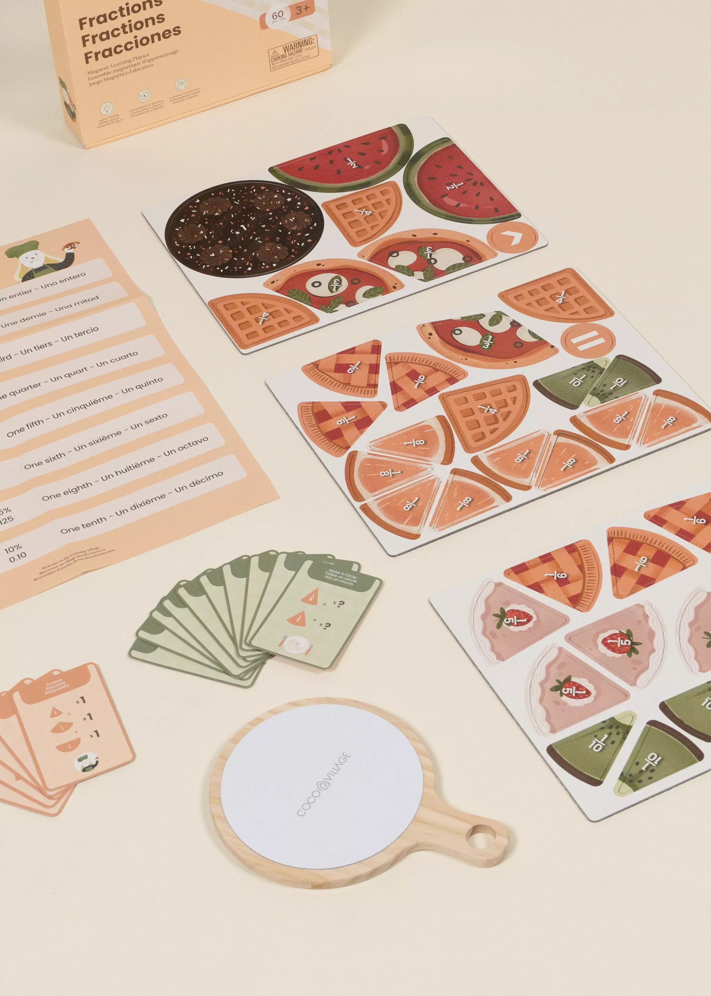 Image of Jeu éducatif magnétique des fractions