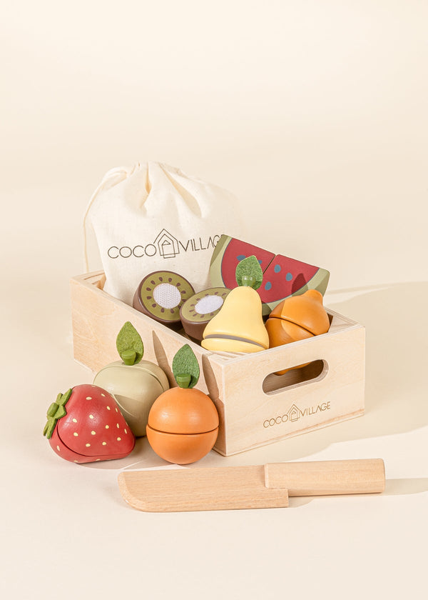Wooden Fruits Play Set - Toy Food - Pretend Play