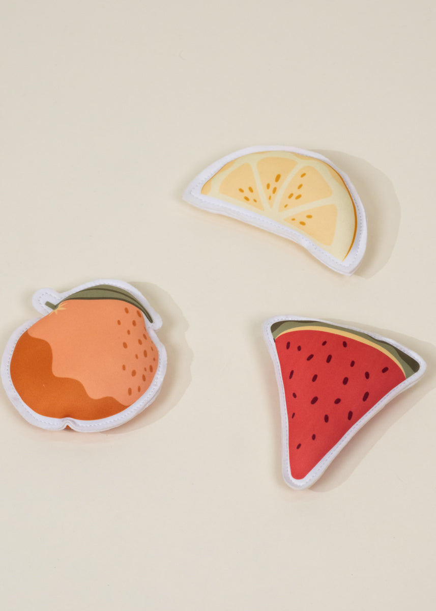 Image of Ensemble de 3 figurines de plongée en néoprène – Fruits d’été
