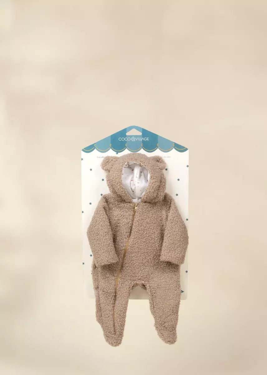 Ensemble pour poupée bébé CocoBaby 18" (46 cm) – Grenouillère ours en peluche