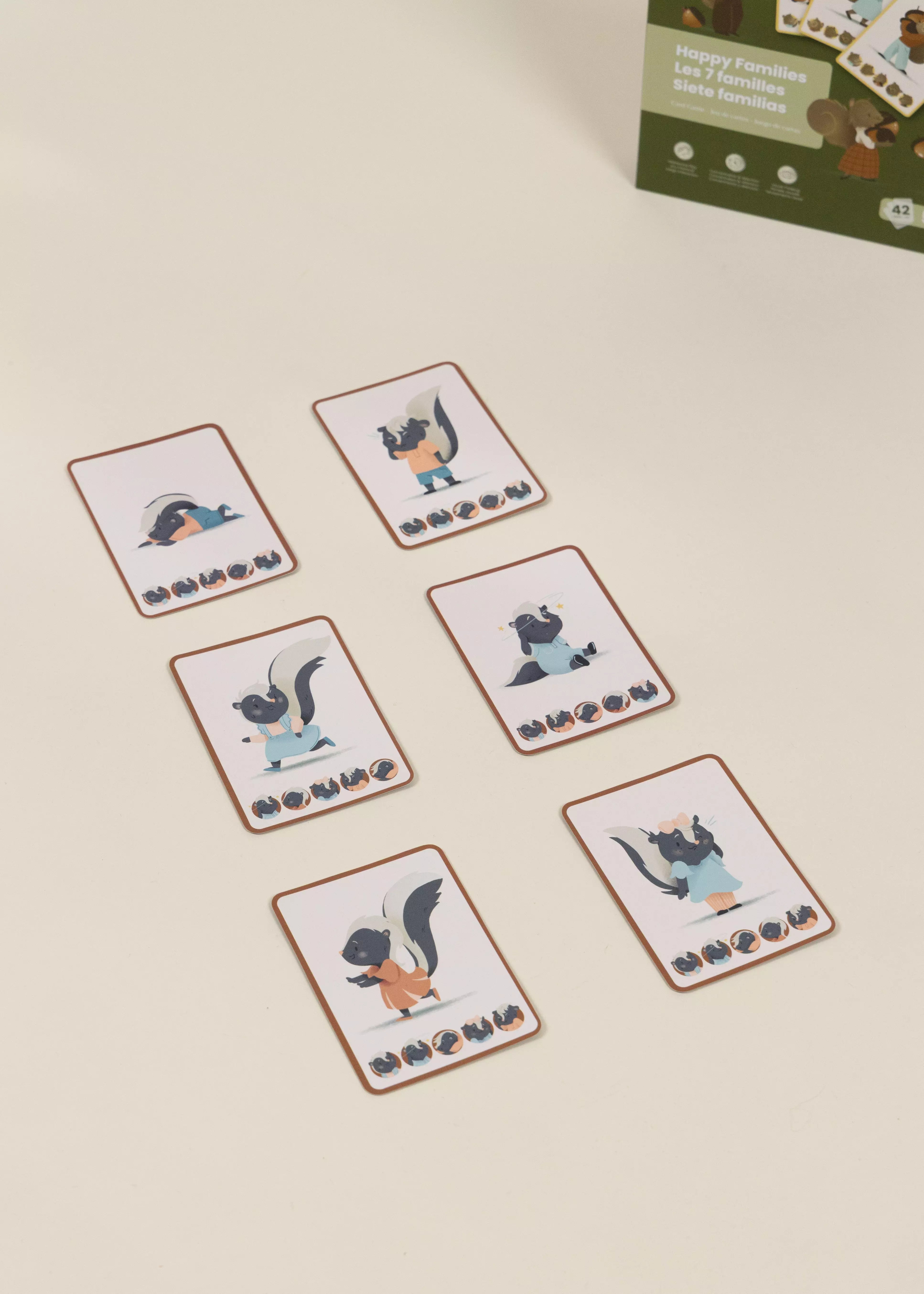 Image of Jeu de cartes - Les 7 familles (42 cartes)