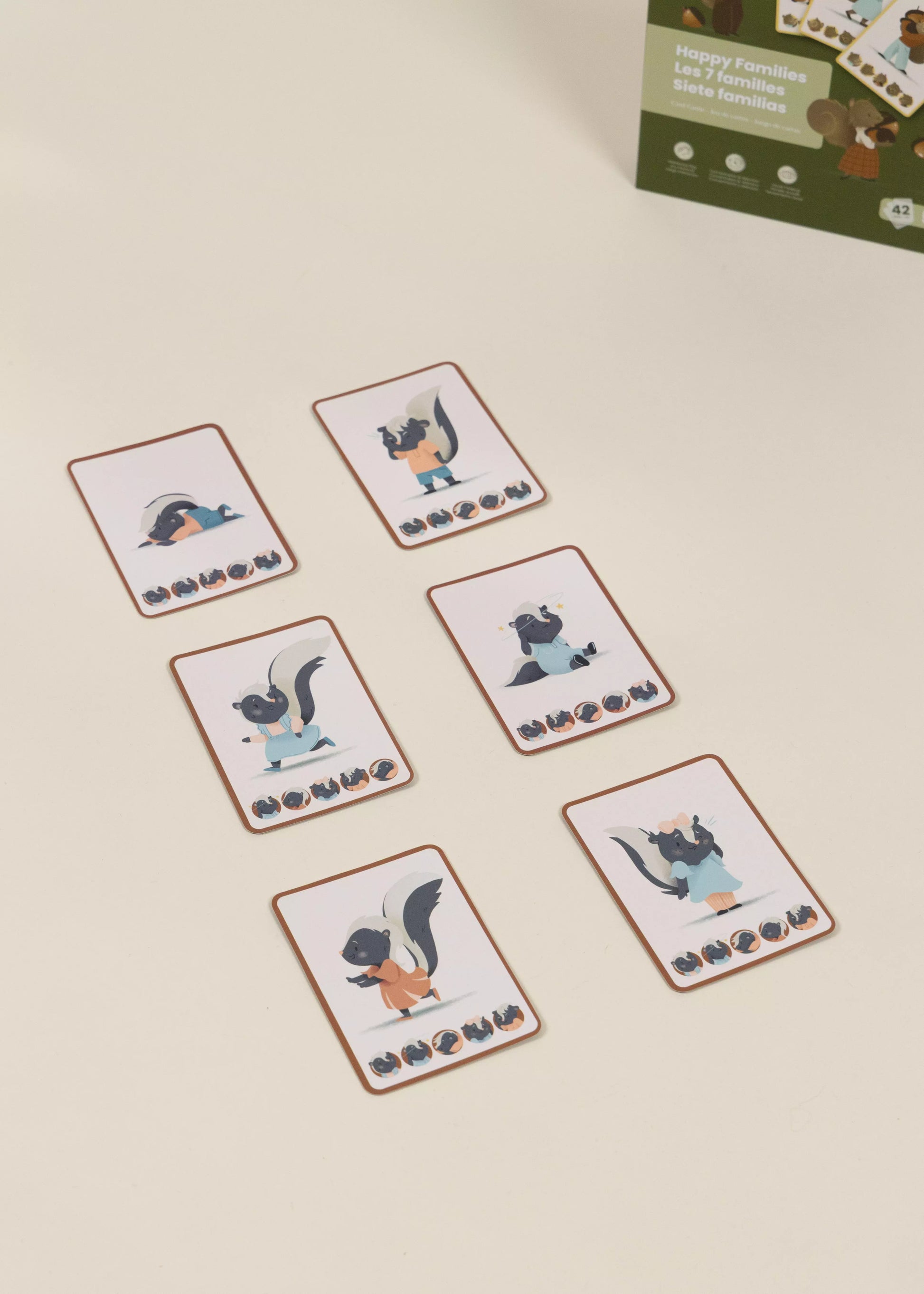 Jeu de cartes - Les 7 familles (42 cartes)