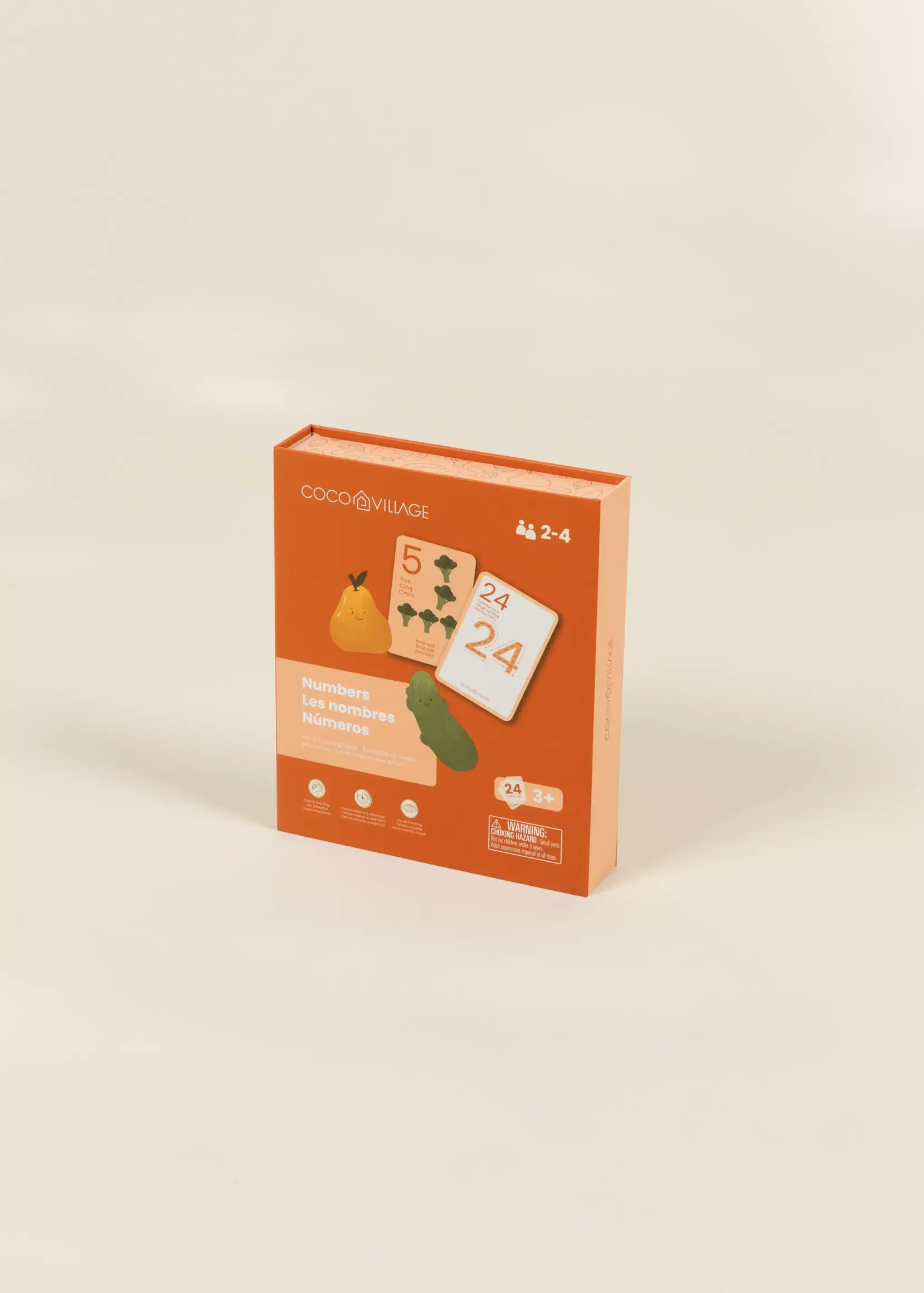 Ensemble de 24 cartes éducatives – Les nombres