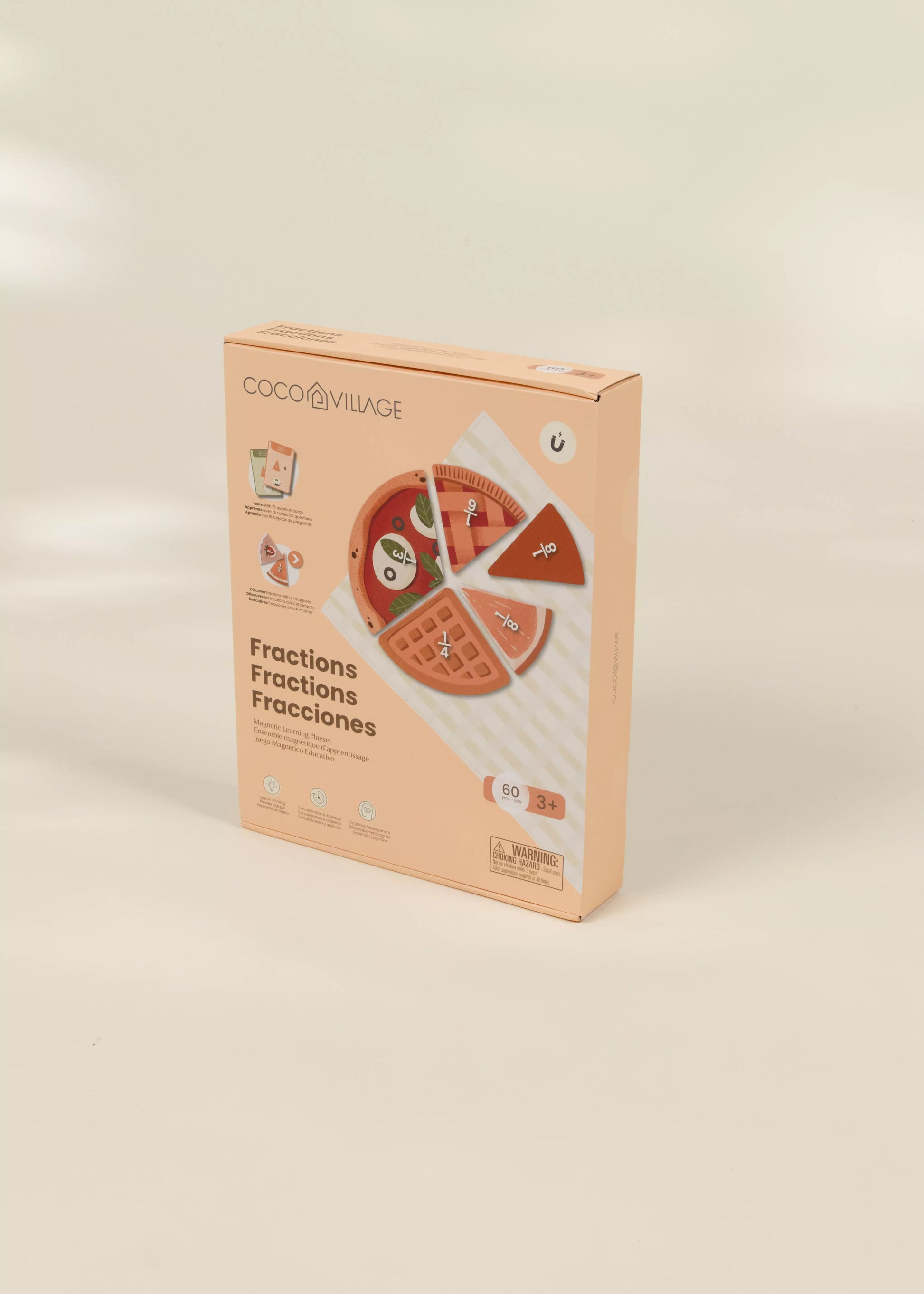 Jeu éducatif magnétique des fractions