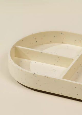 Silicone Toddler Divided Plate–Pottery Coll