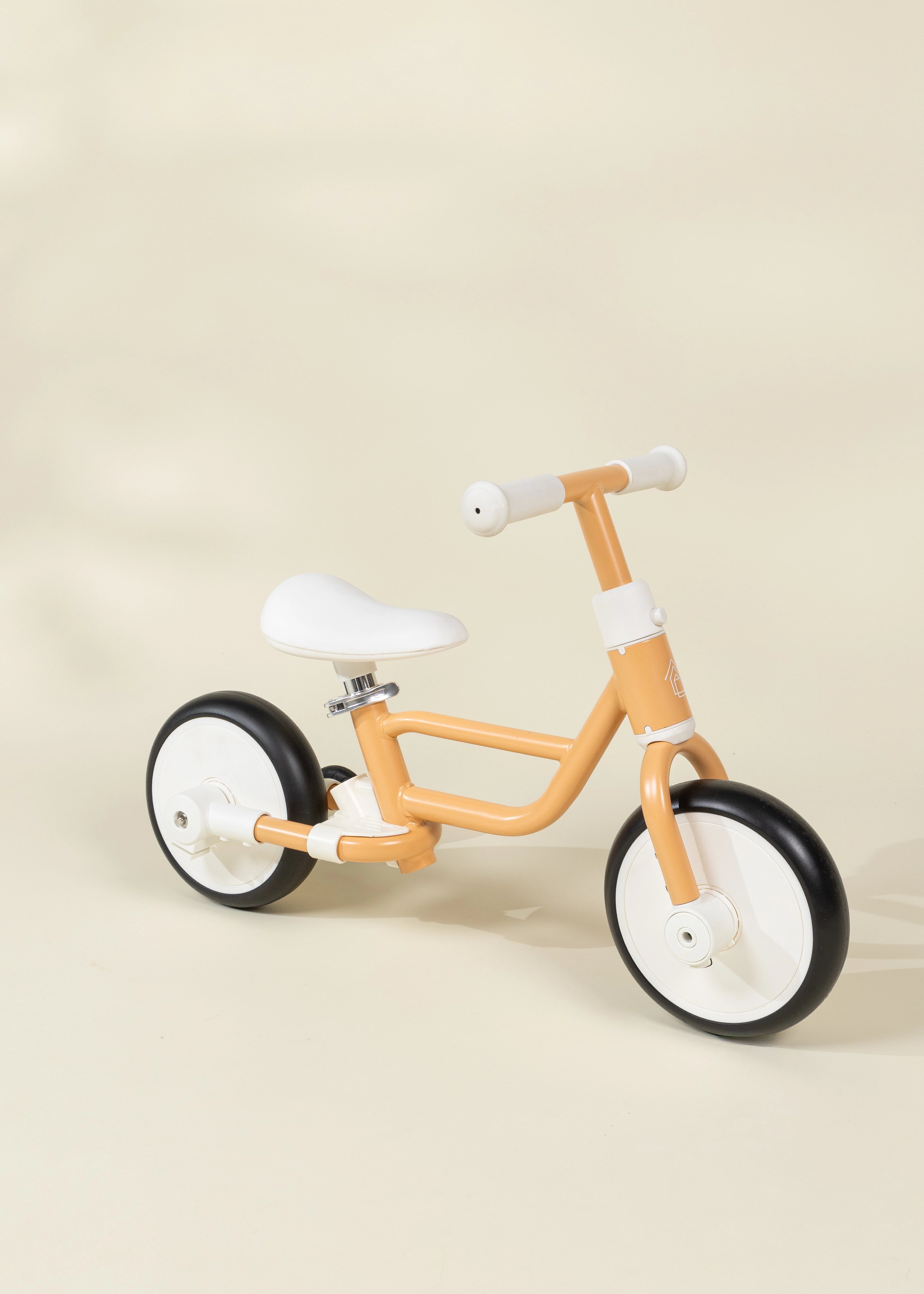 Image of 4-in-1 Tricycle with Push Handle & Training Wheels - Grapefruit