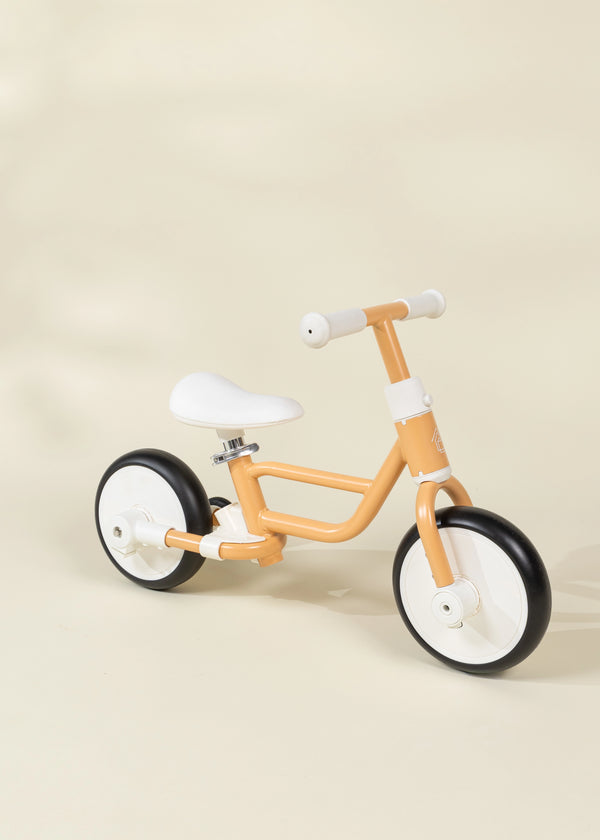 Tricycle avec poignée & roues d'entrainement 4-en-1 - Pamplemousse 