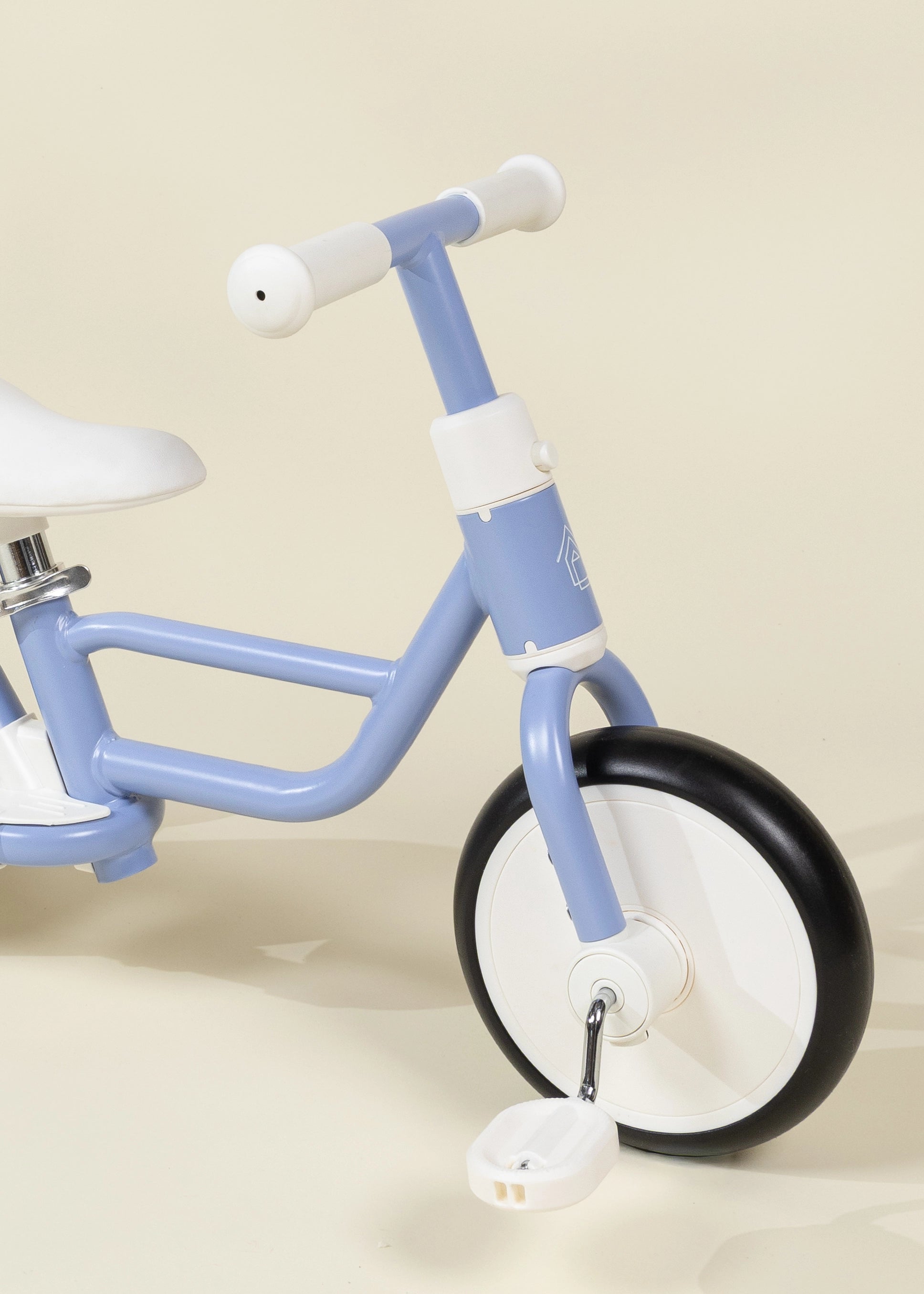 4-in-1 Tricycle with Push Handle & Training Wheels - Ocean