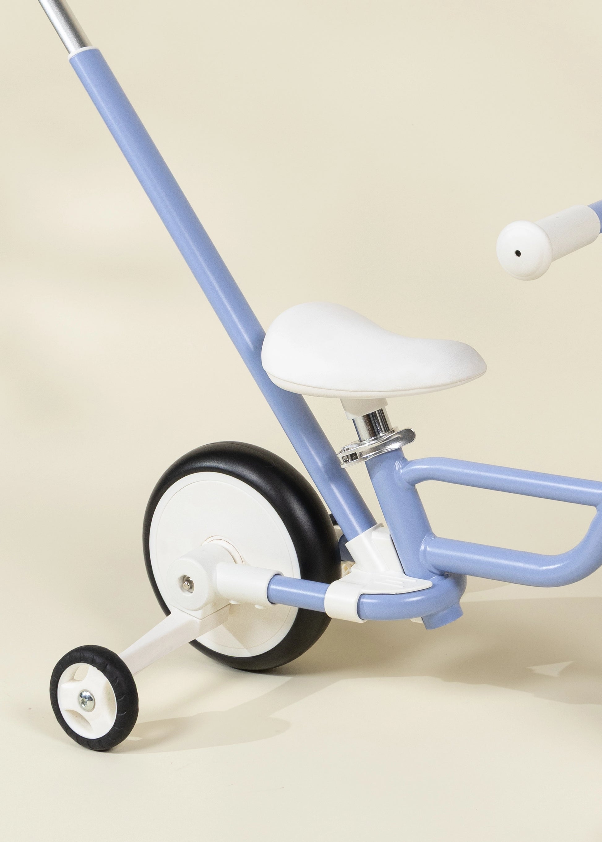 4-in-1 Tricycle with Push Handle & Training Wheels - Ocean