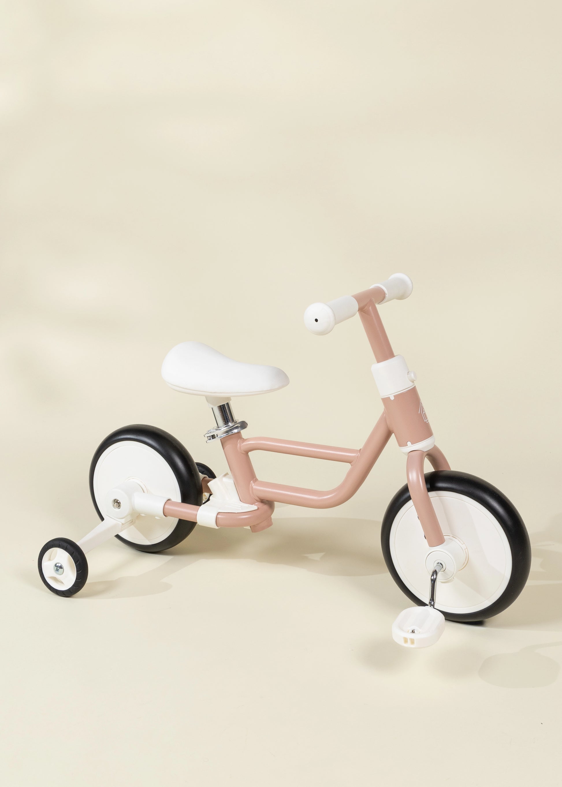 4-in-1 Tricycle with Push Handle & Training Wheels - Petunia
