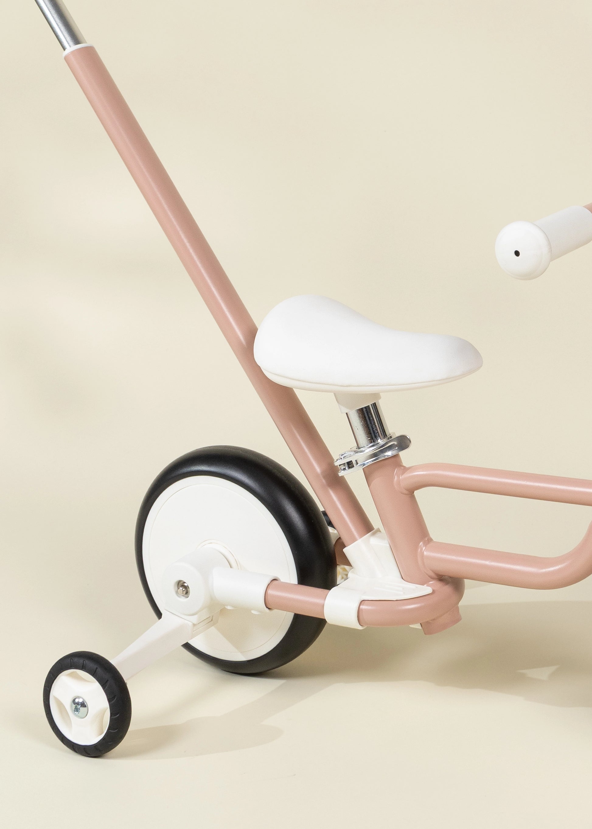 4-in-1 Tricycle with Push Handle & Training Wheels - Petunia