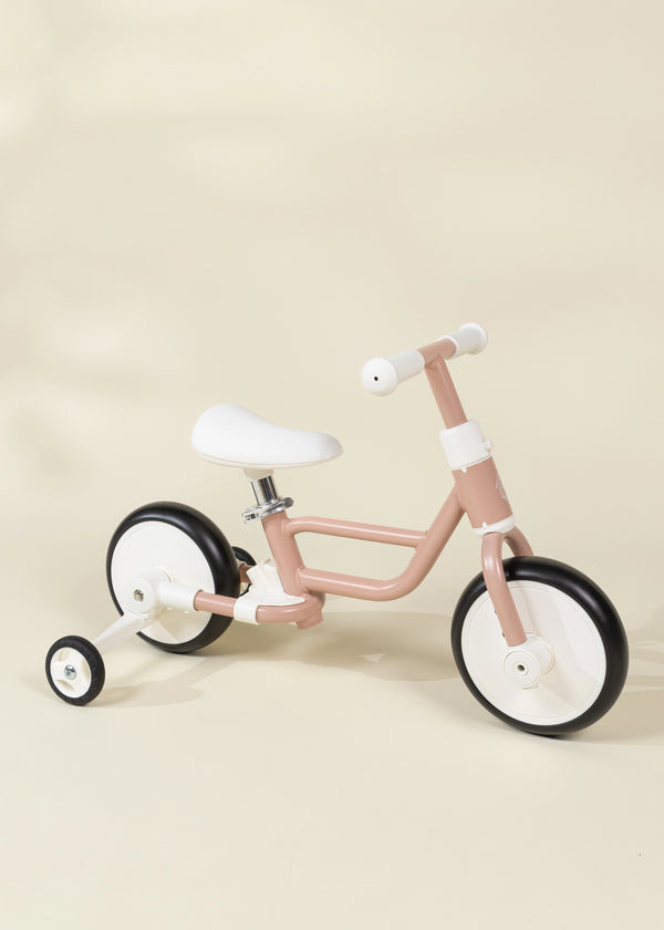 Tricycle avec poignée & roues d'entrainement 4-en-1 - Pétunia 