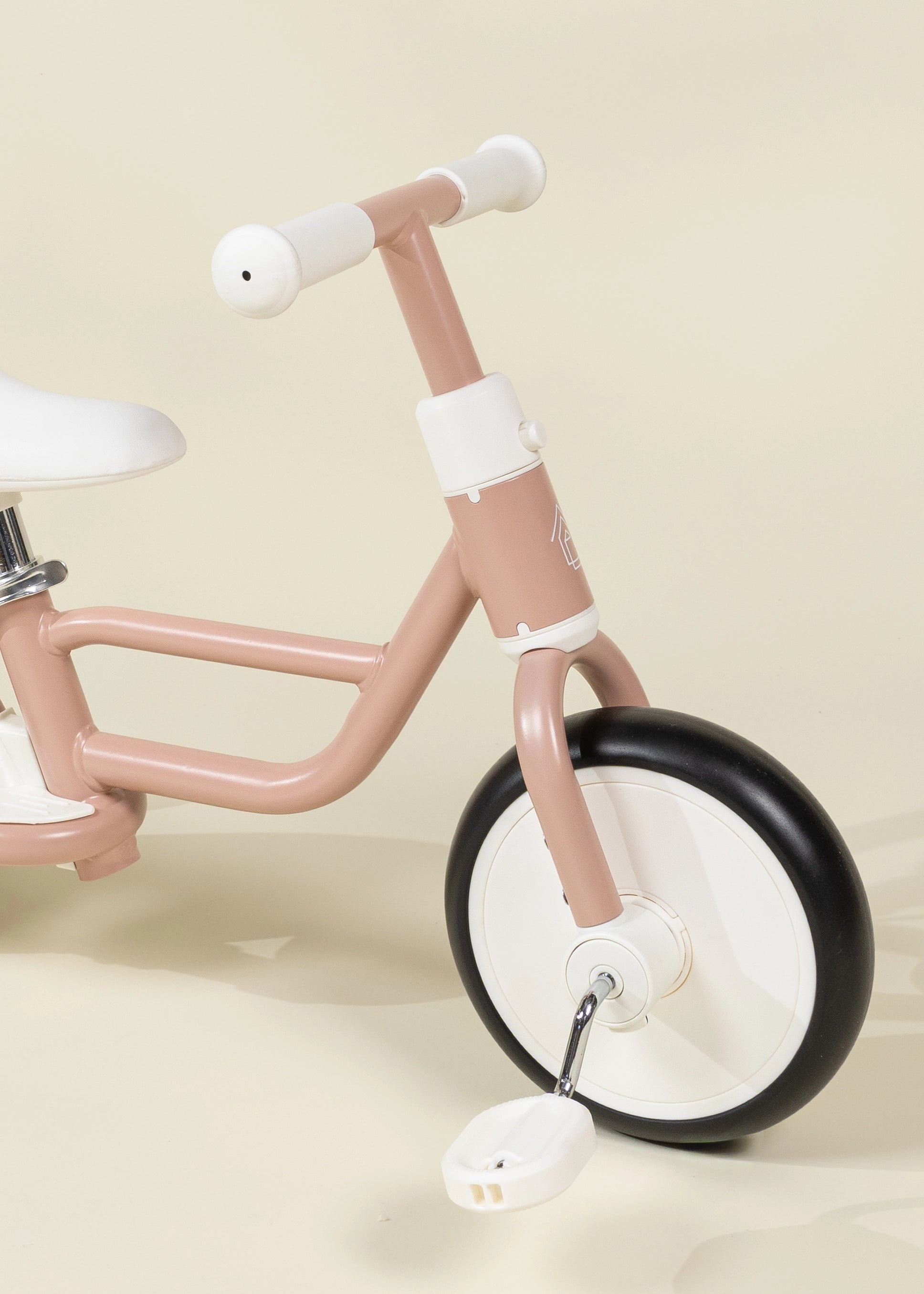 Image of 4-in-1 Tricycle with Push Handle & Training Wheels - Petunia