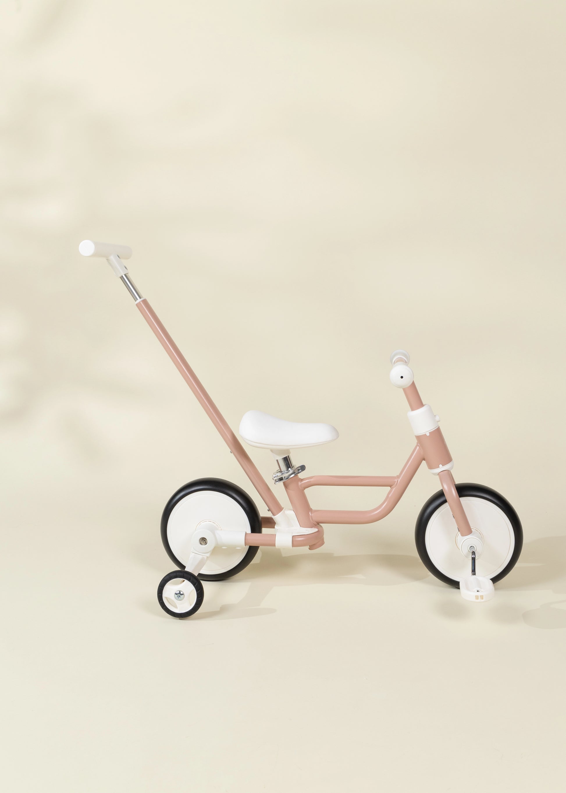4-in-1 Tricycle with Push Handle & Training Wheels - Petunia