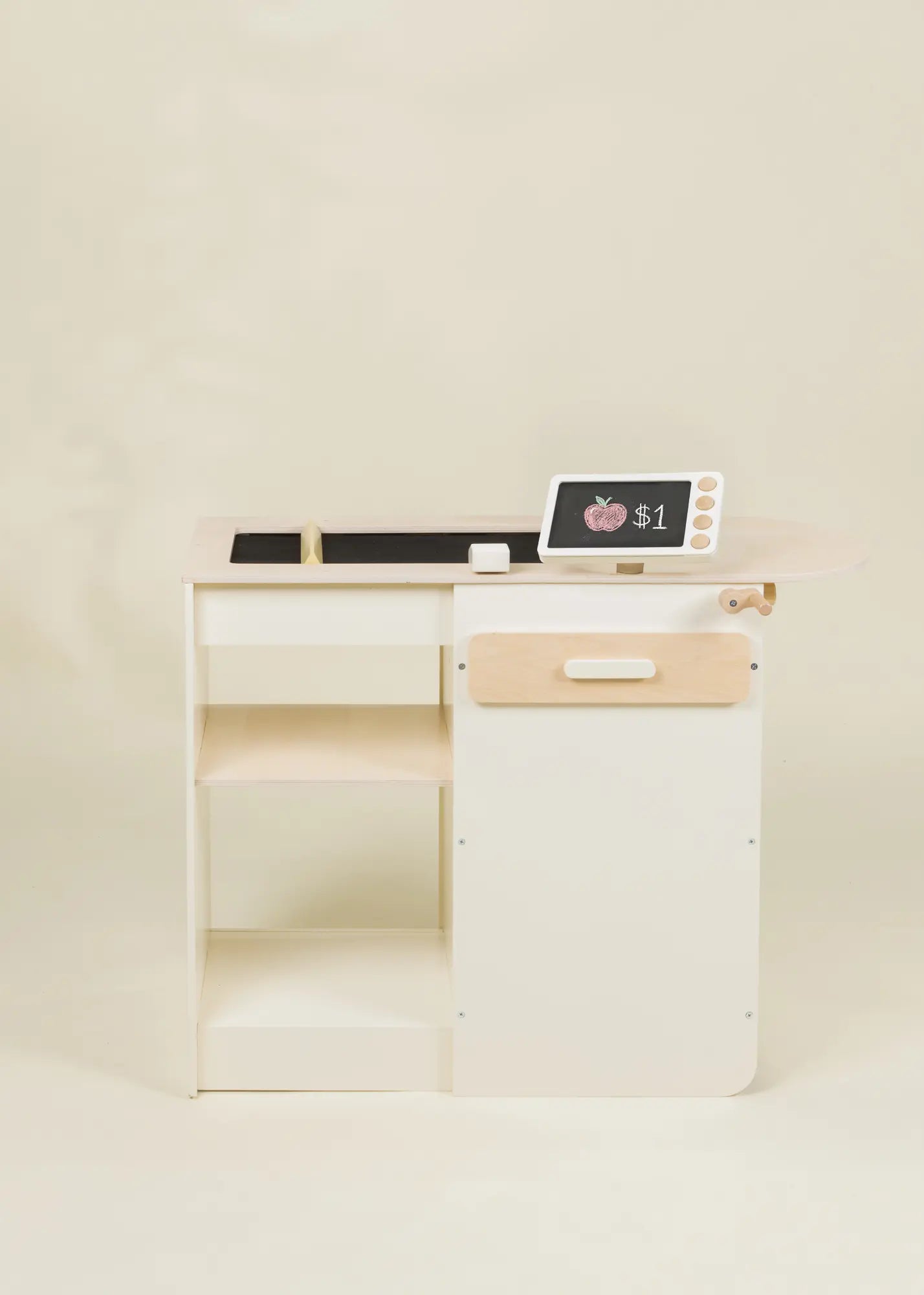 Wooden Play Cash Register Counter