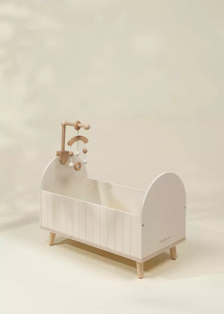 Lit de bébé en bois pour poupées avec accessoires 