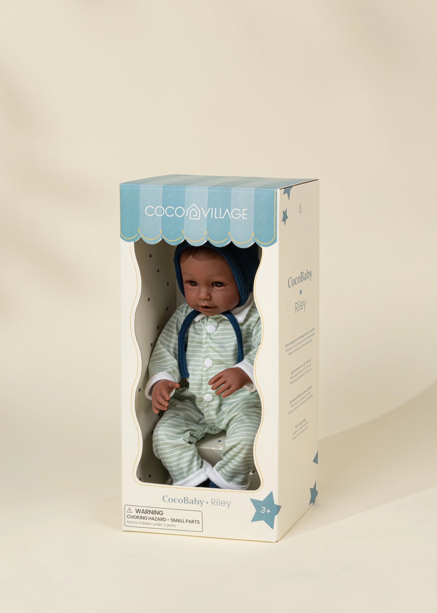 CocoBaby Riley – Poupée bébé 18" (46 cm)