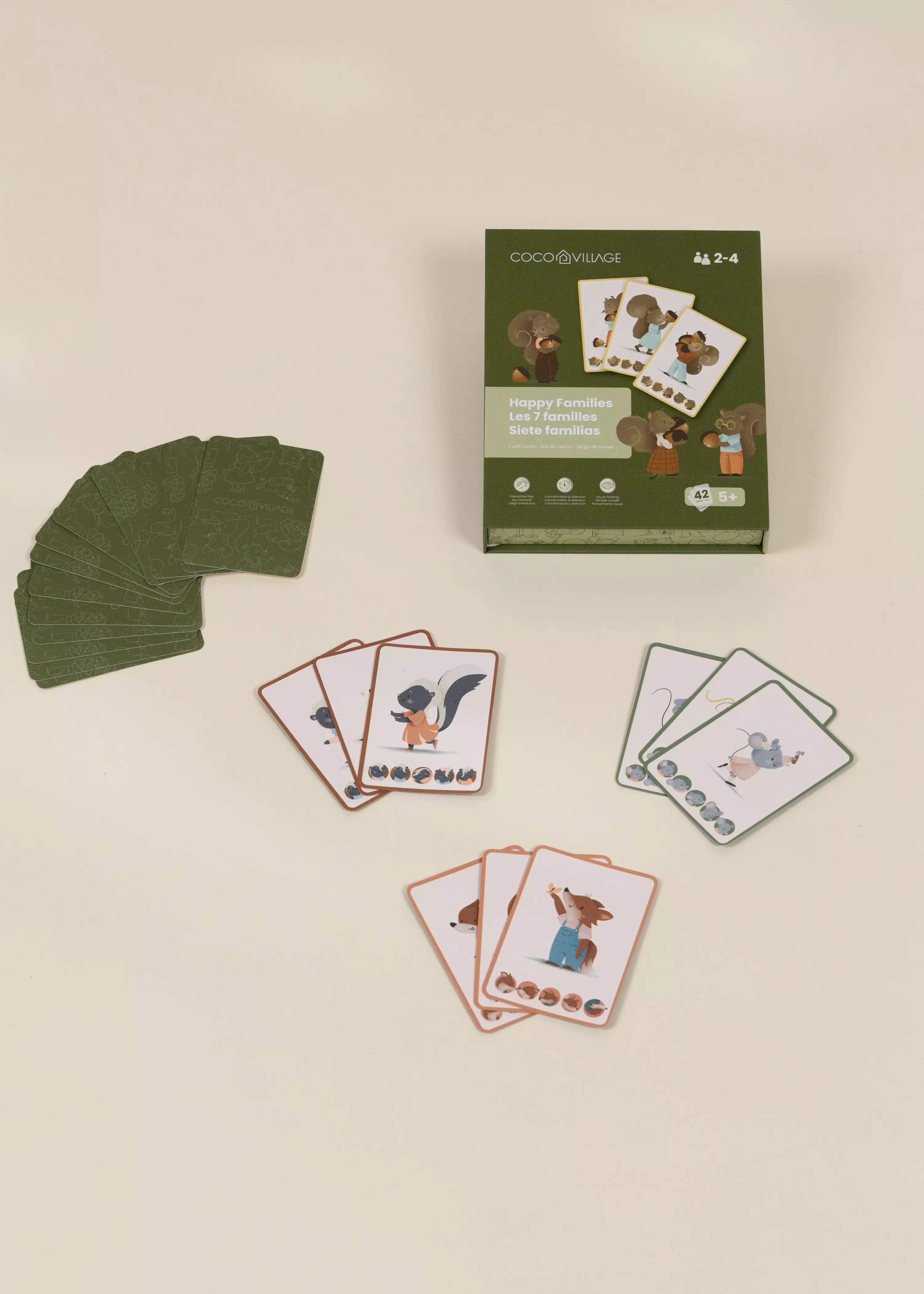 Image of Jeu de cartes - Les 7 familles (42 cartes)