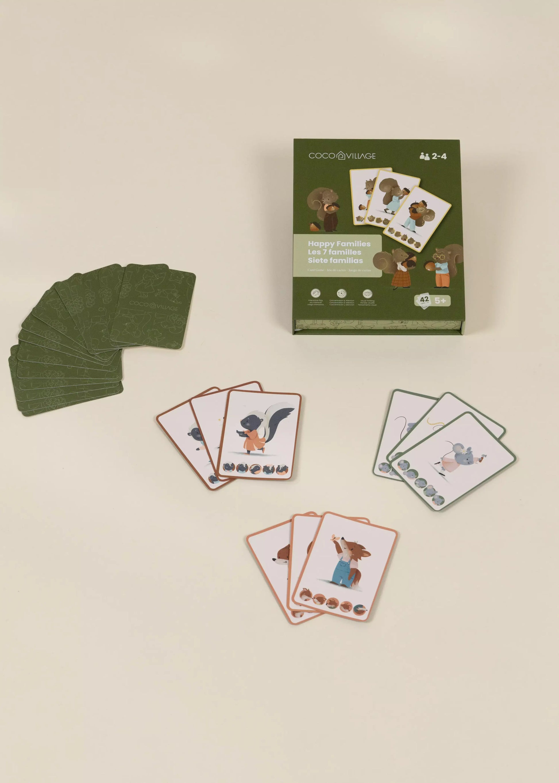 Jeu de cartes - Les 7 familles (42 cartes)