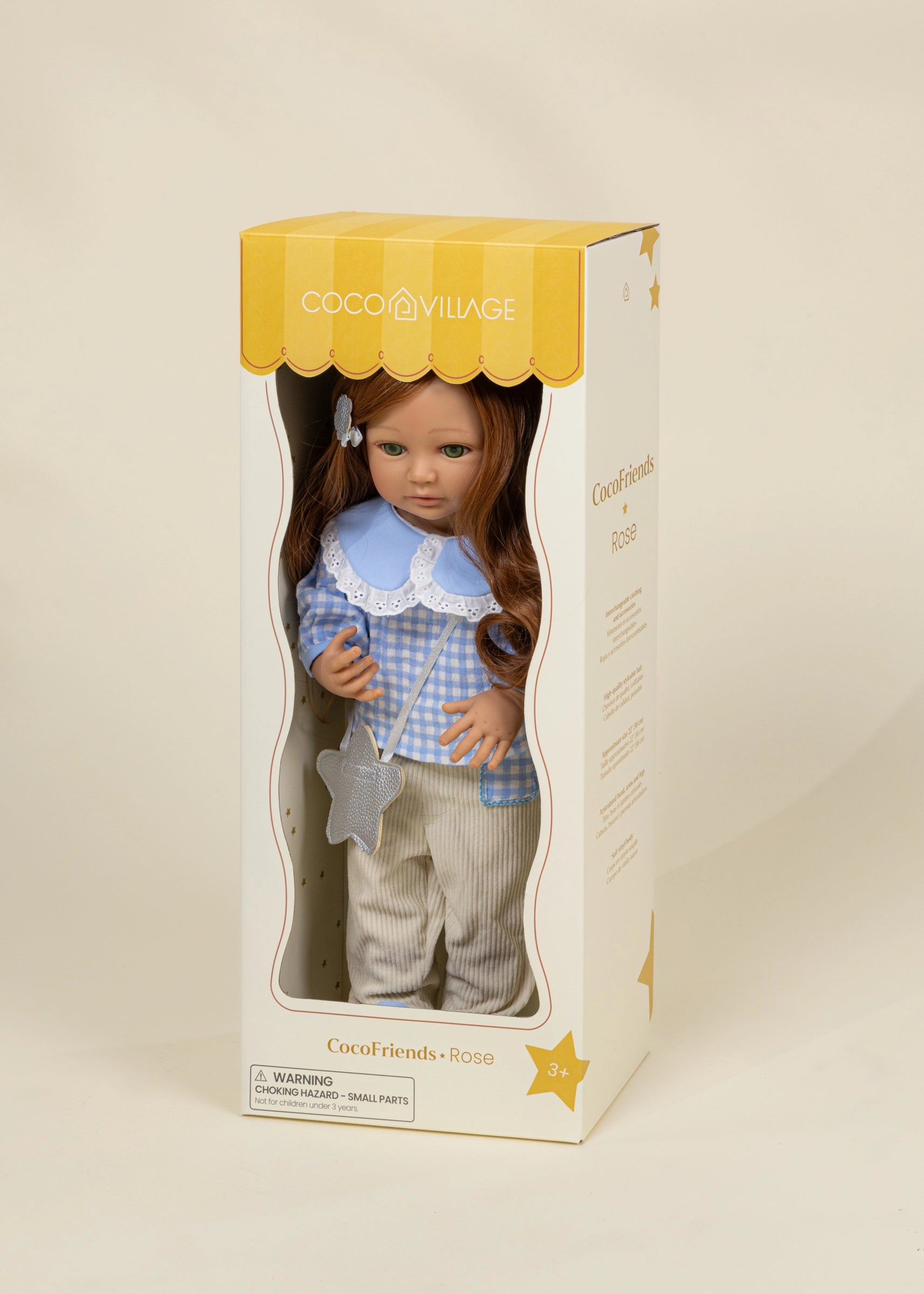 CocoFriends Rose – 22" (56 cm) Kids Play Doll