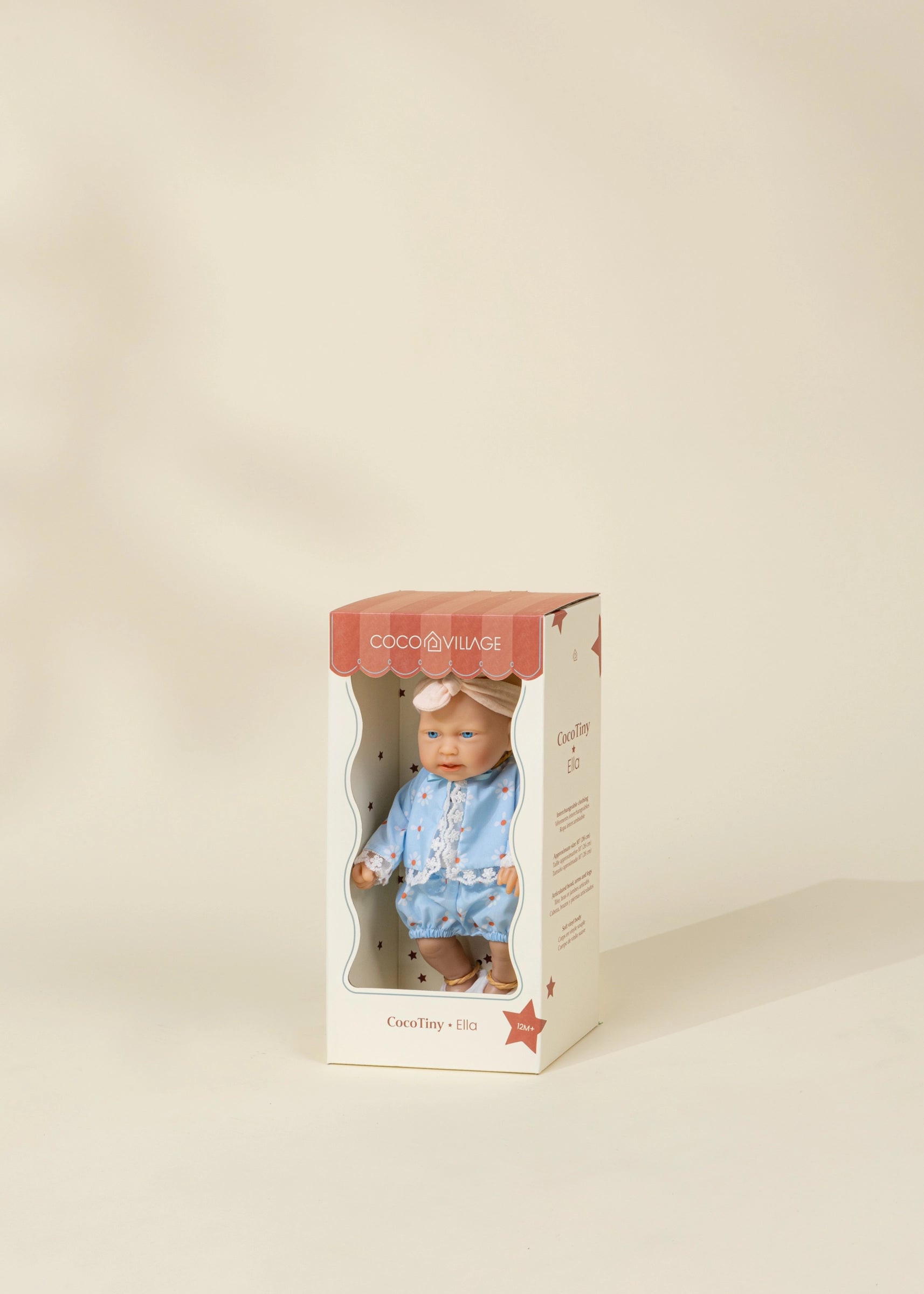 CocoTiny Ella – 10" (26 cm) Baby Play Doll