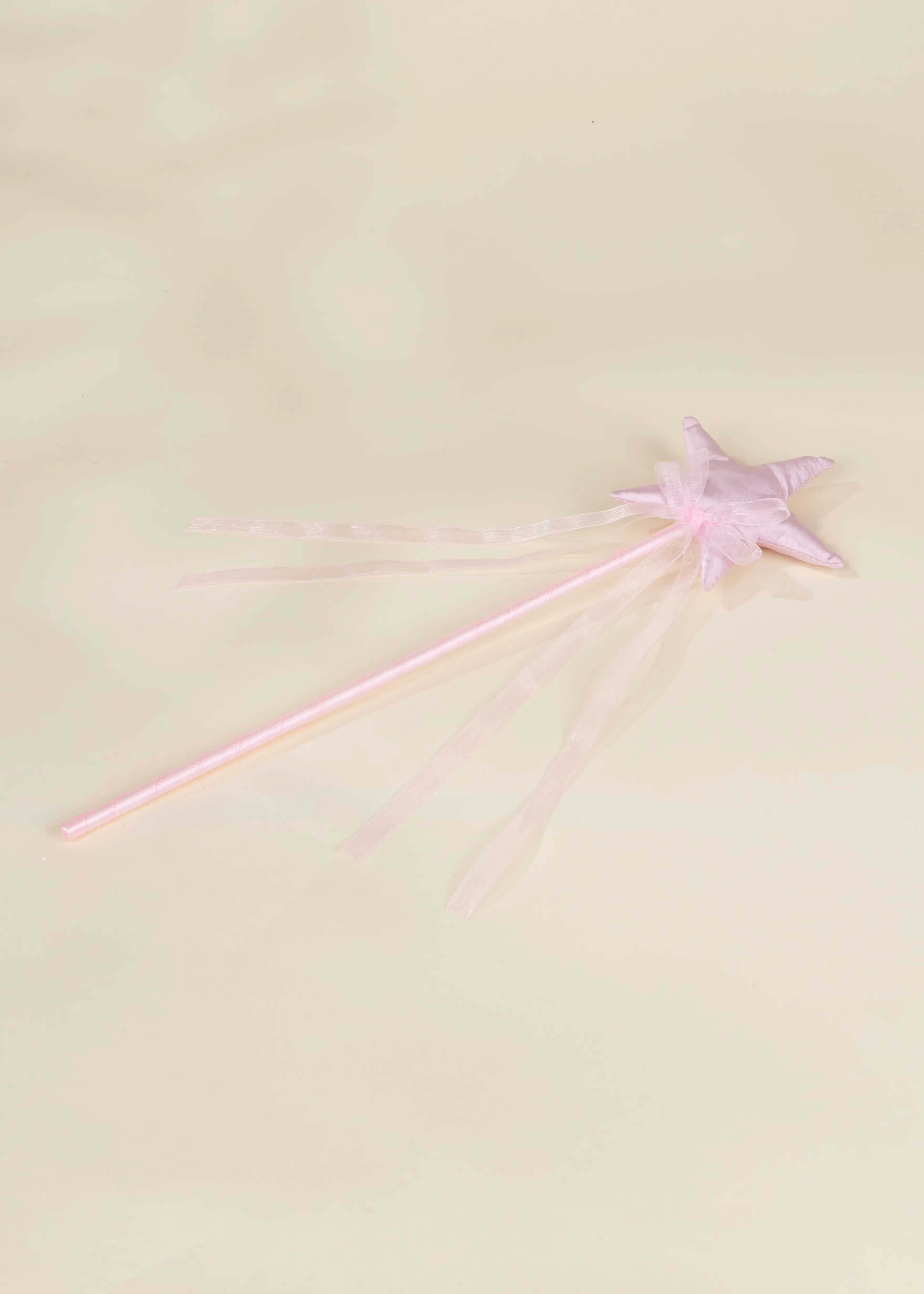 Image of Baguette magique étoile rose avec ruban 