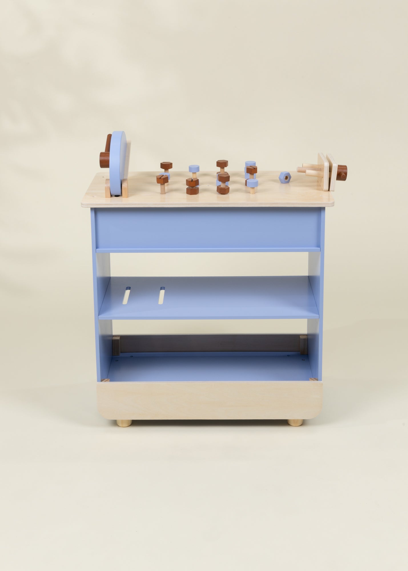 Établi de construction de jeu en bois avec scie à onglet 