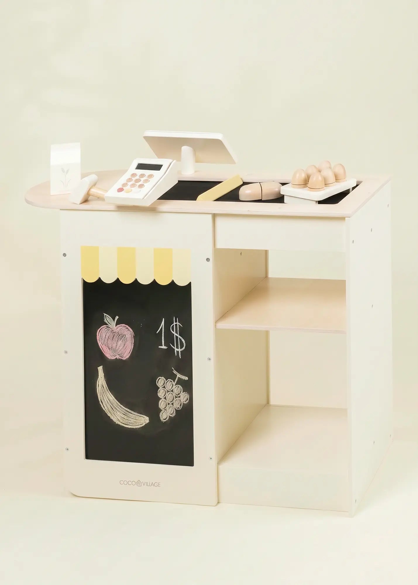 Image of Wooden Play Cash Register Counter