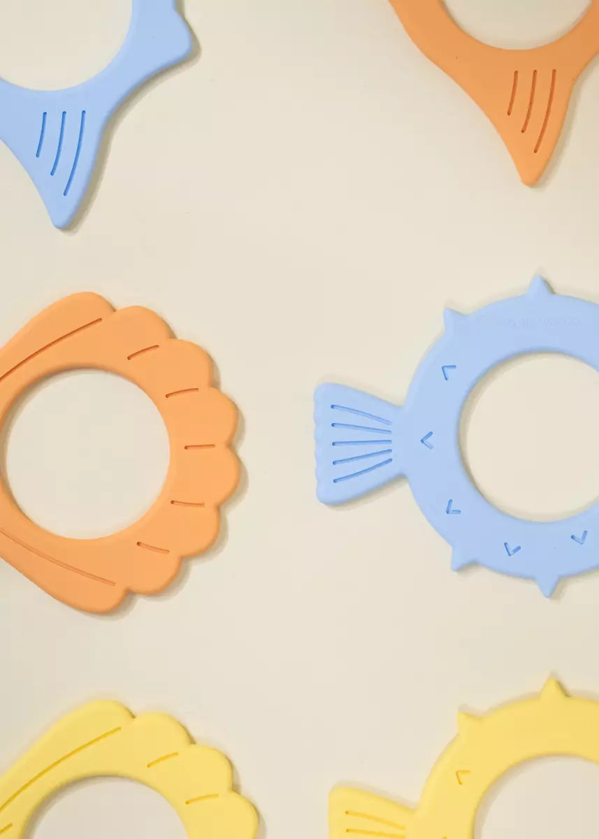 Image of Ensemble de 6 anneaux de plongée en silicone pour la piscine - Océan