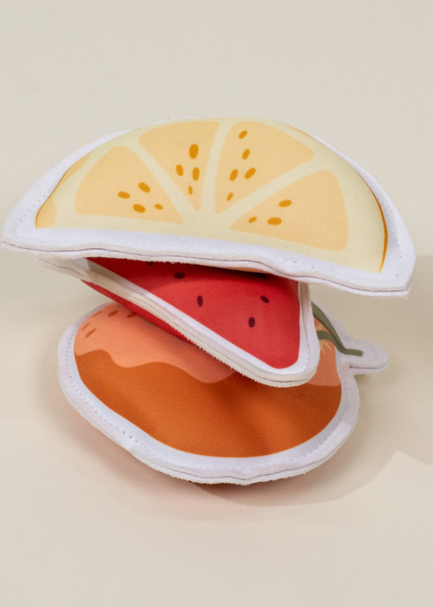 Ensemble de 3 figurines de plongée en néoprène – Fruits d’été