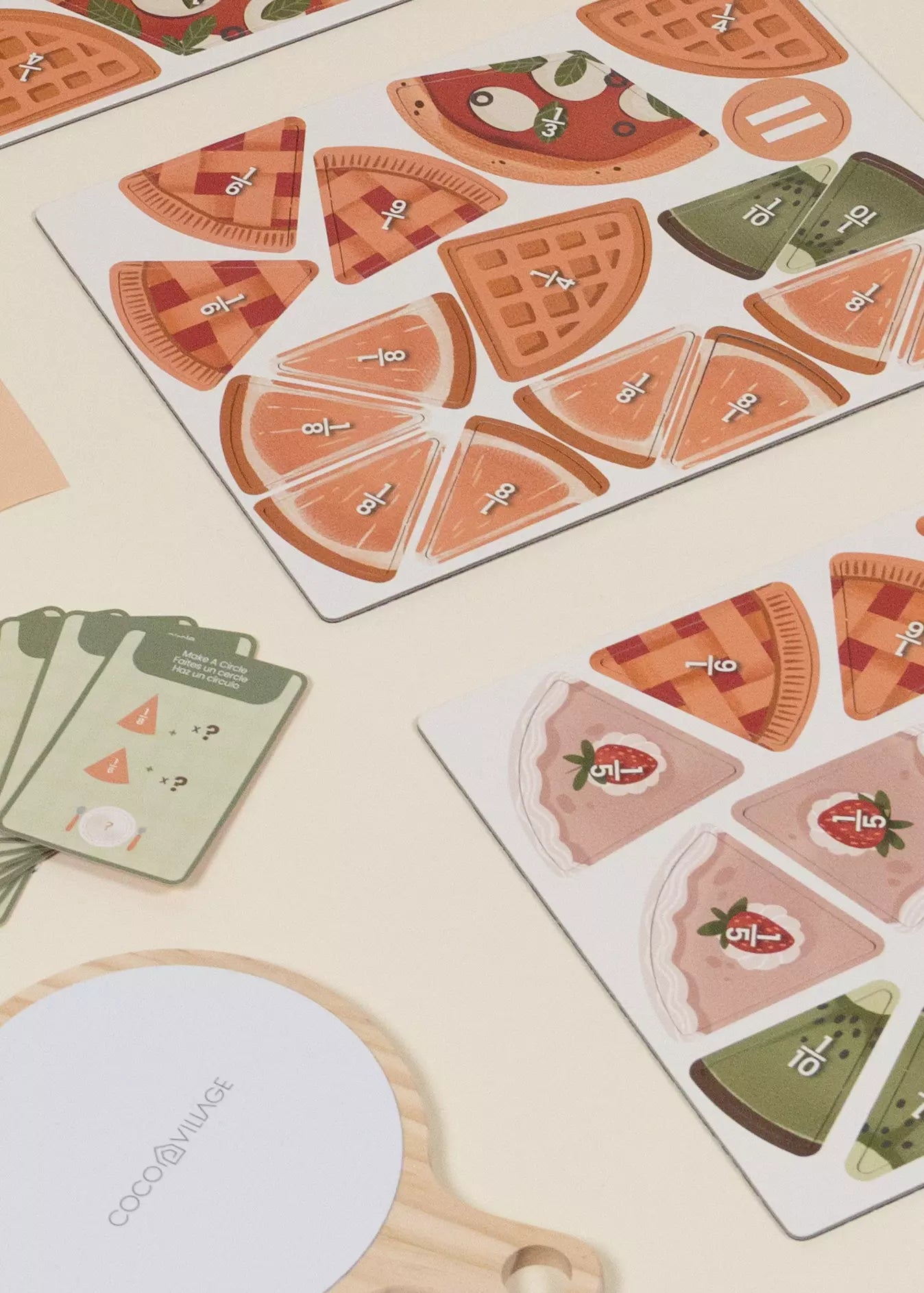 Jeu éducatif magnétique des fractions
