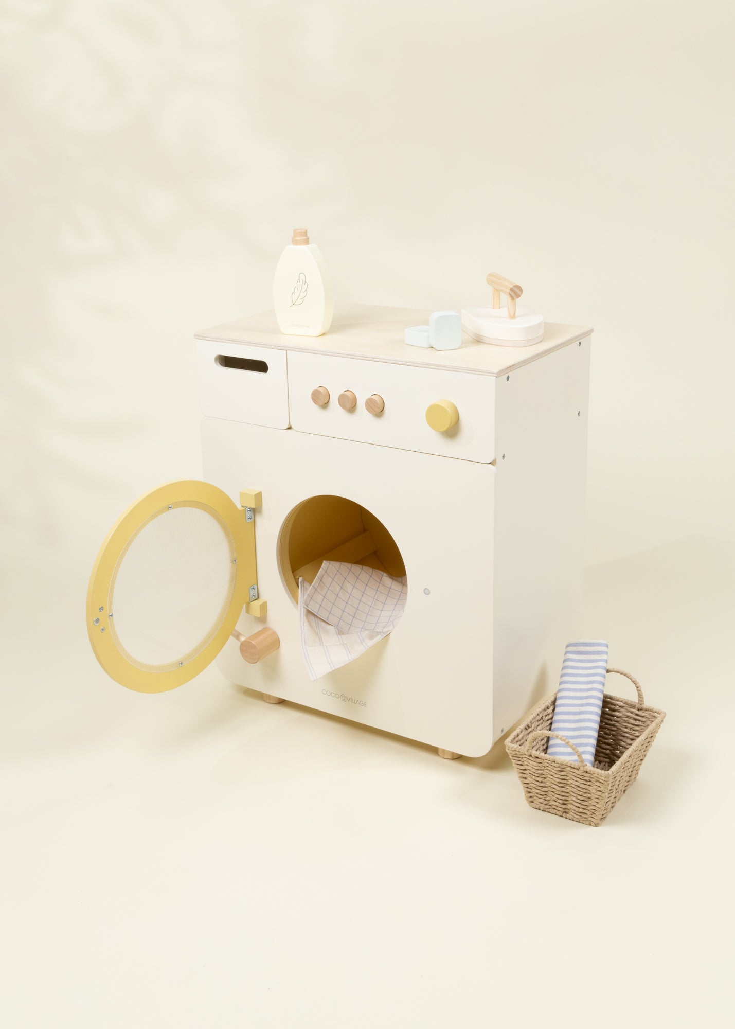 Image of Machine à laver de jeu en bois – Collection Maison 