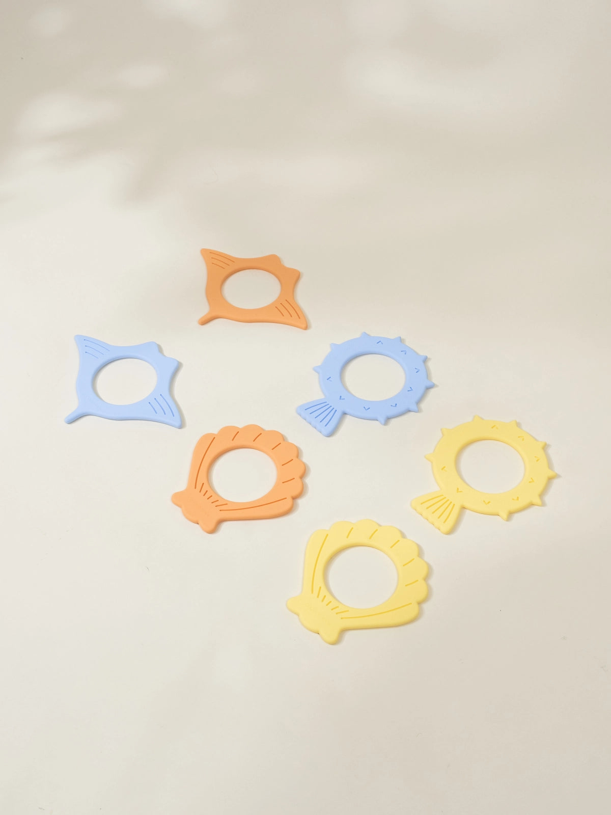 Set of 6 Silicone Diving Rings Pool Toys - Ocean