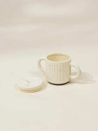 Tasse à collation en silicone avec poignées – Collection Pottery 