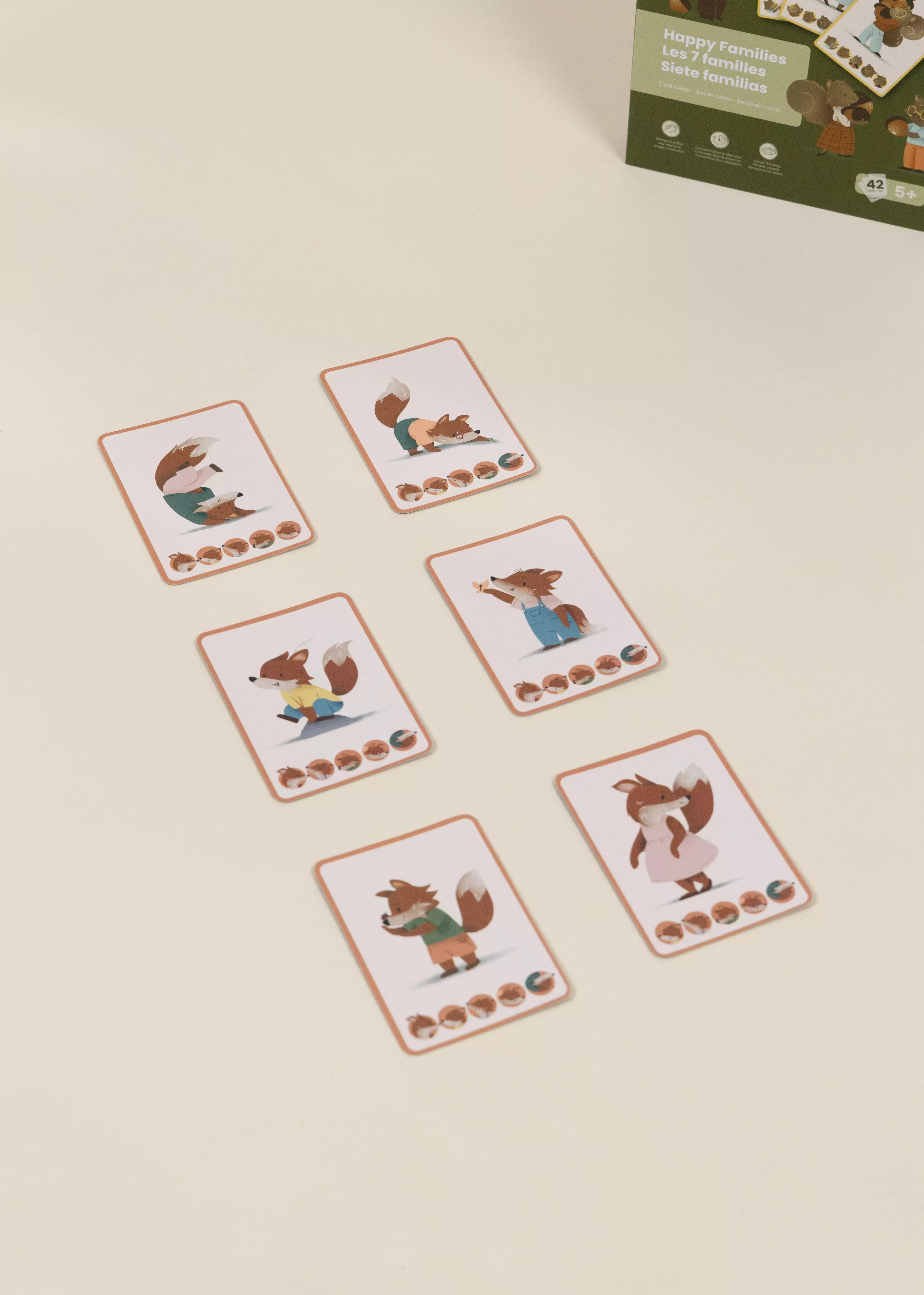 Image of Jeu de cartes - Les 7 familles (42 cartes)