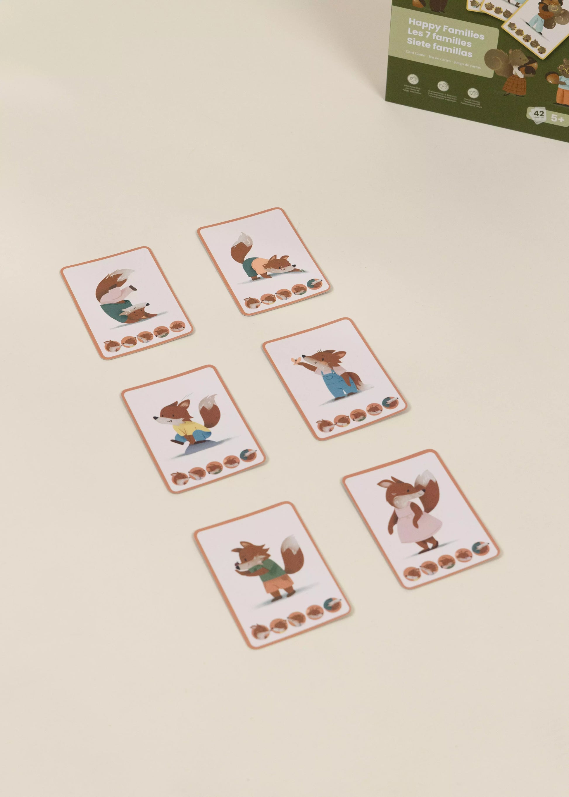 Jeu de cartes - Les 7 familles (42 cartes)