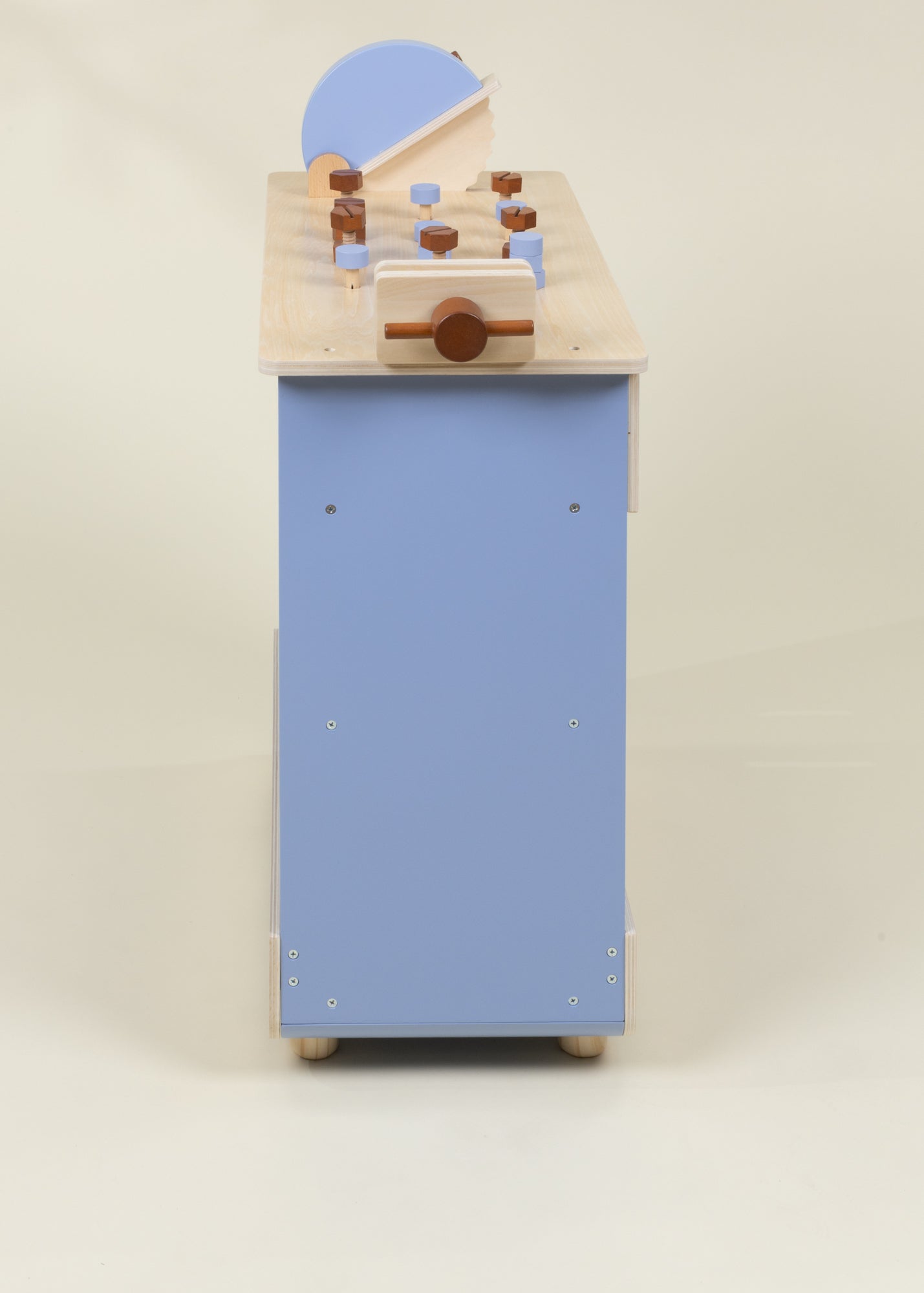 Établi de construction de jeu en bois avec scie à onglet 