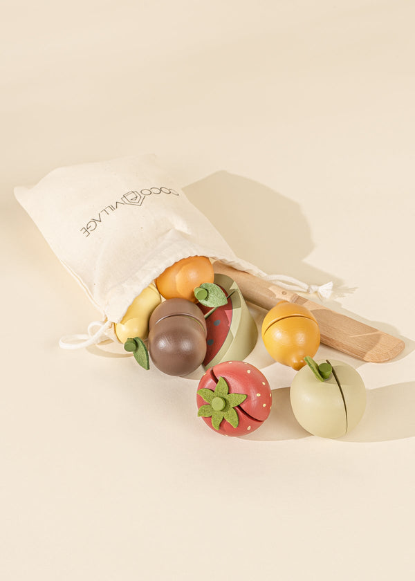 Wooden Fruits Play Set - Toy Food - Pretend Play