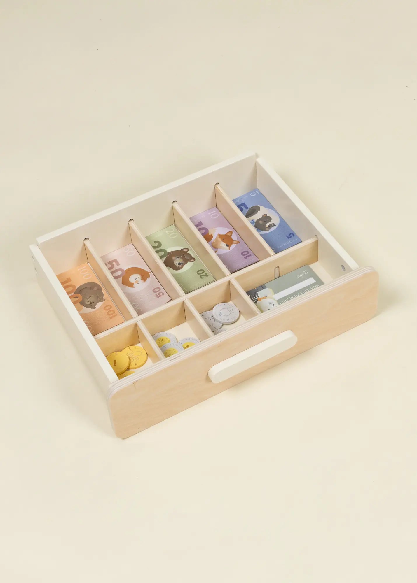 Wooden Play Cash Register Counter