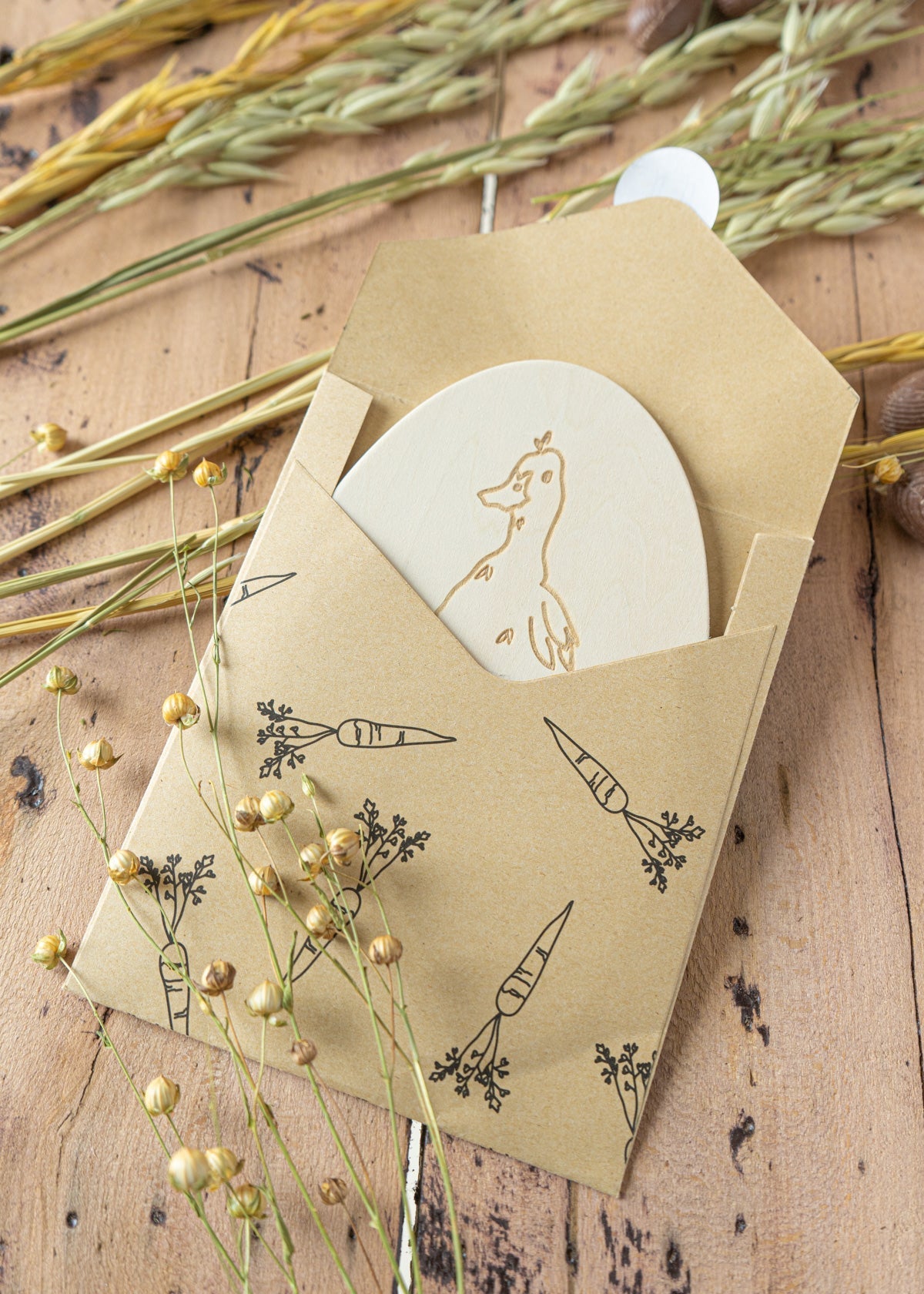 Image of Carte de photo en bois pour bébé - Ma première fête de Pâques