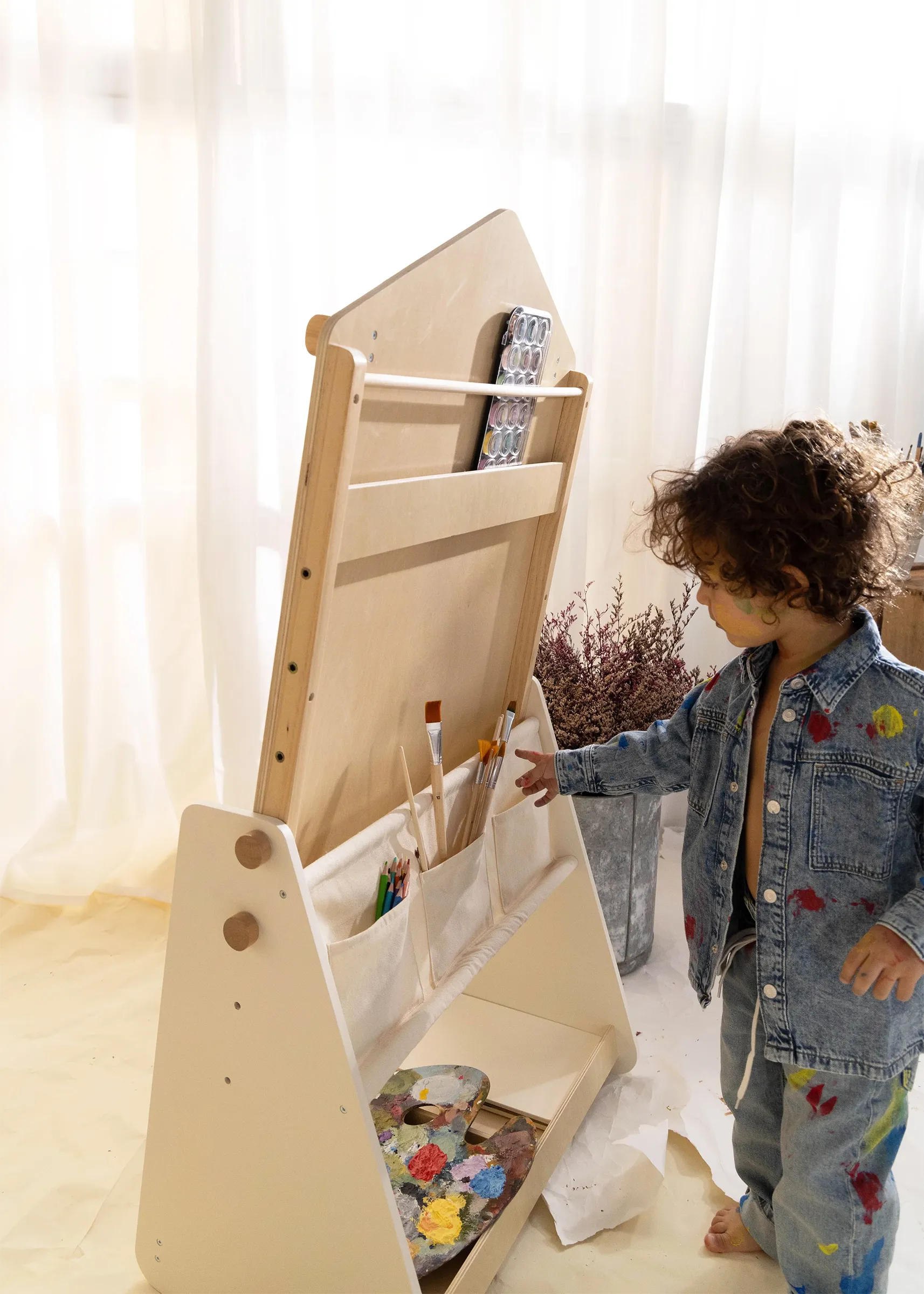 Image of Chevalet d'art en bois