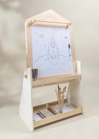 Chevalet d'art en bois
