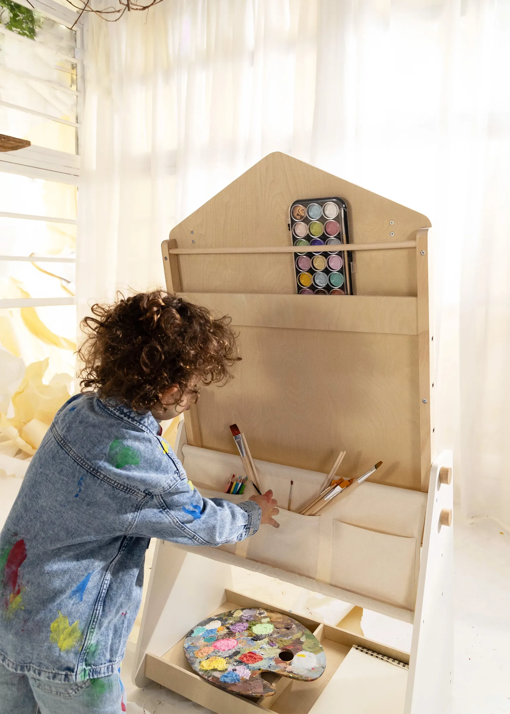 Image of Chevalet d'art en bois