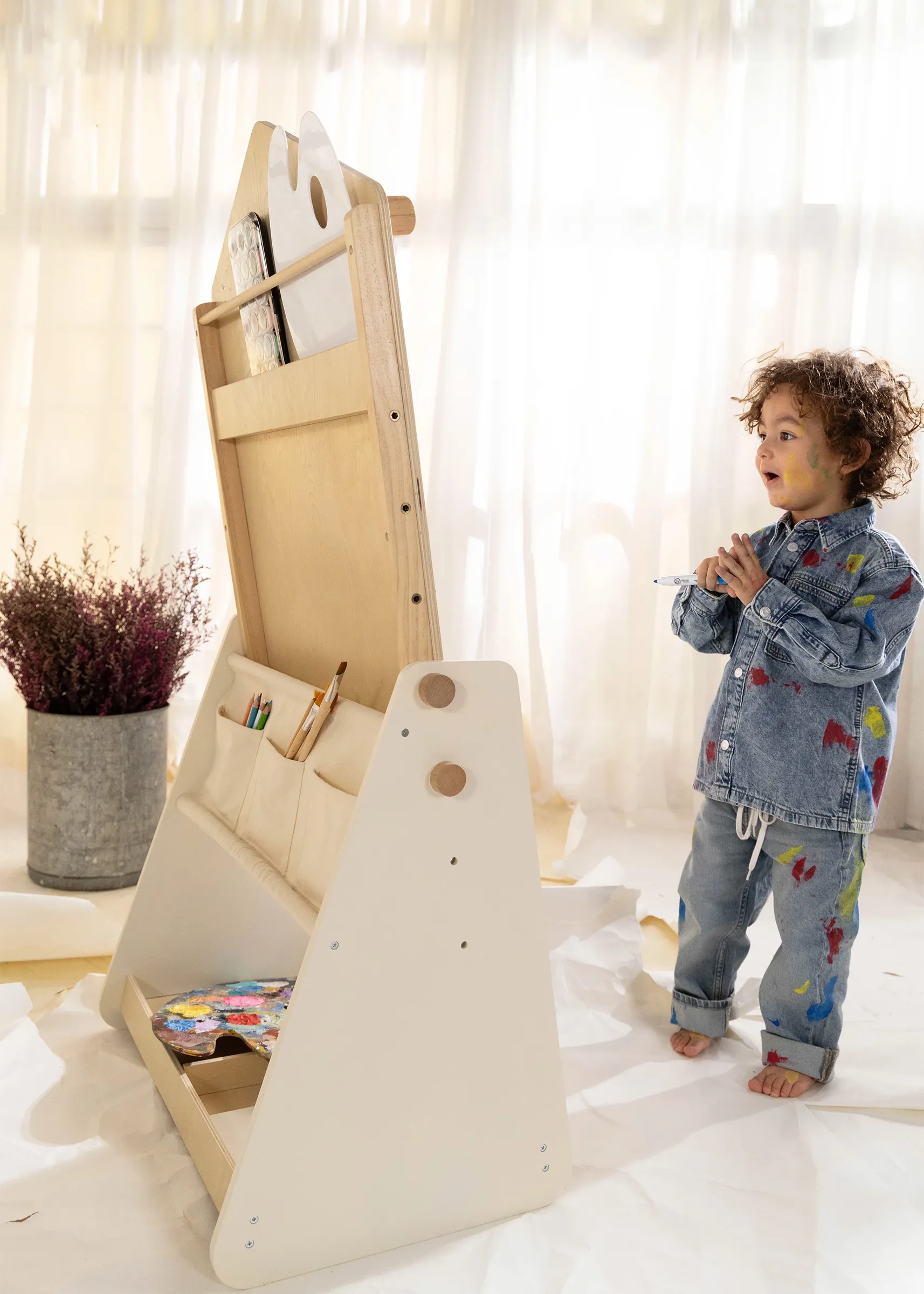 Image of Chevalet d'art en bois