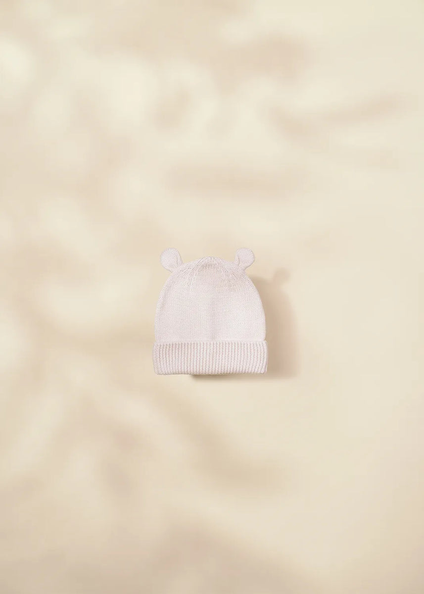 Lot De 2 Bonnets Bébé Avec Oreilles D'ours – Maille Douce Pour Nouveau-né | Protection Tête Hiver Naissance