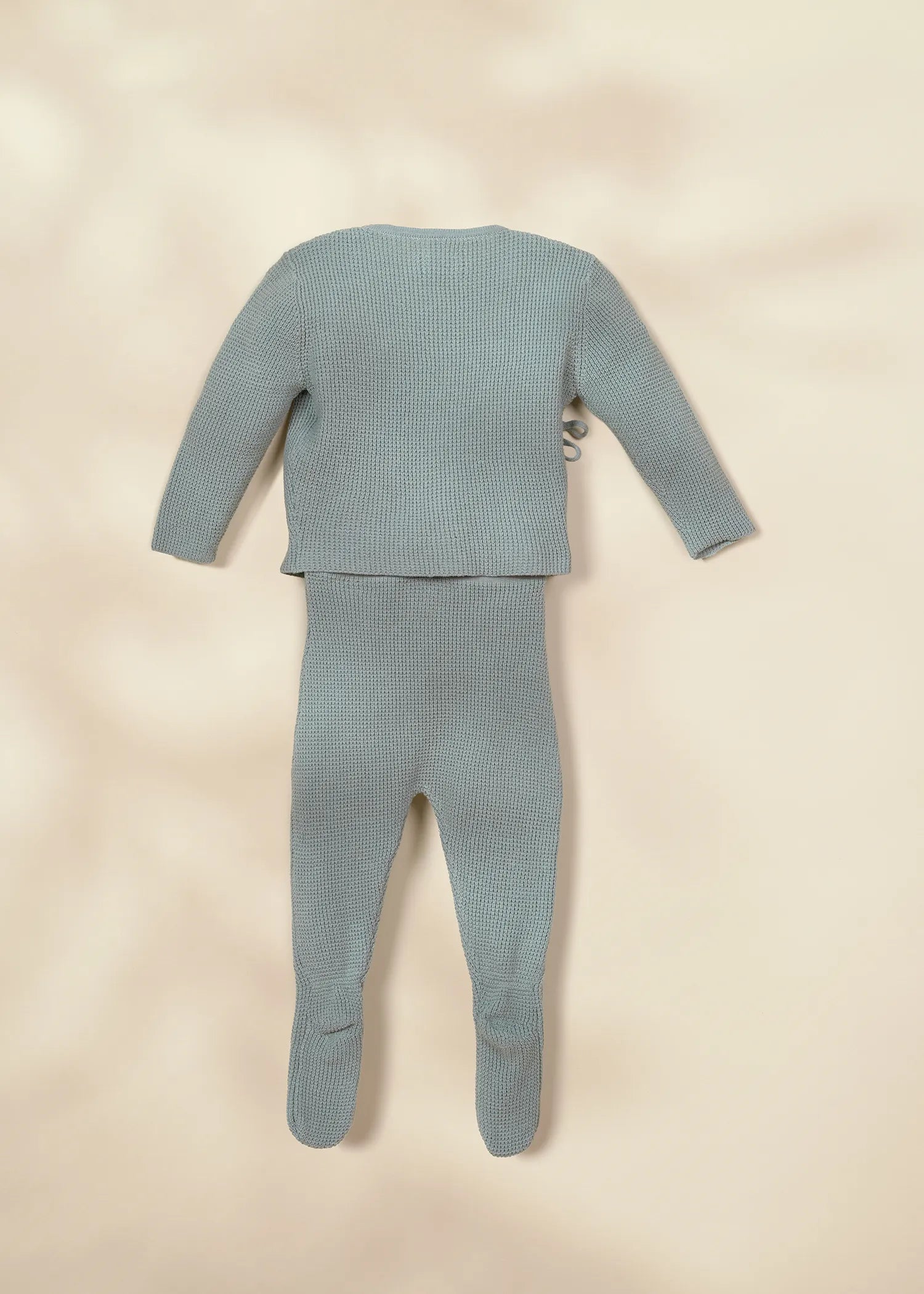 Image of Ensemble gaufré 2 pièces pour nouveau-né