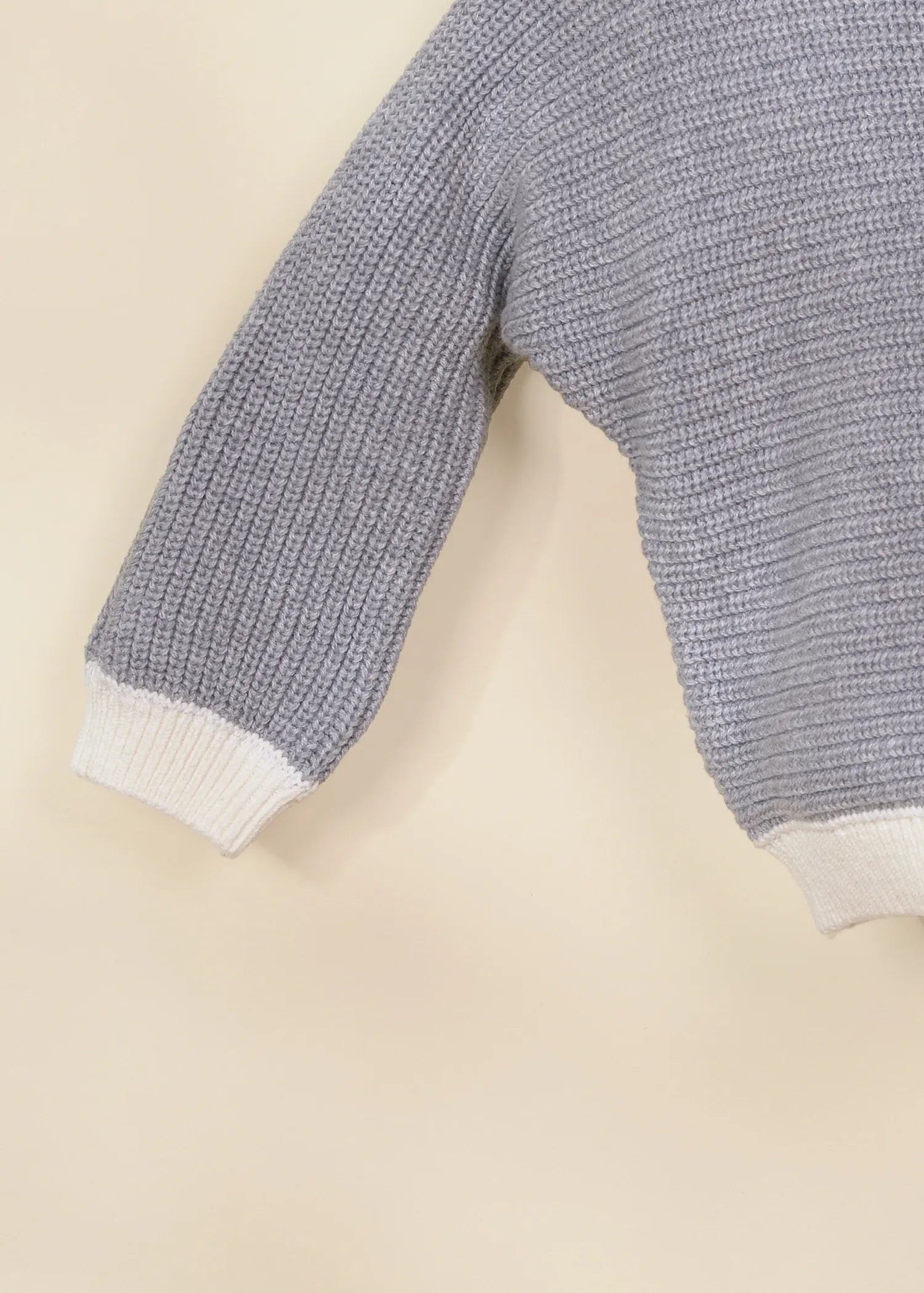 Image of Rib Knit Sweater Grey 0-3m
