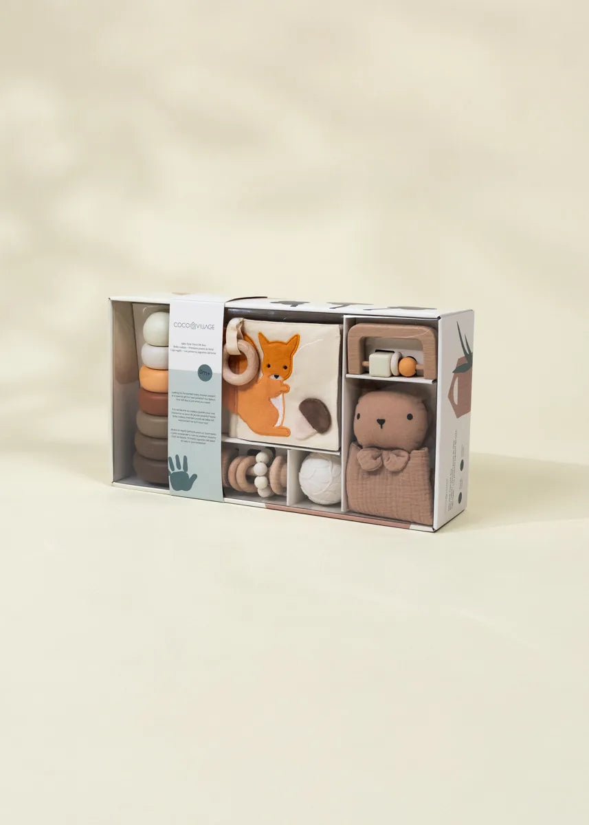 Boite cadeau - Premiers jouets de bébé