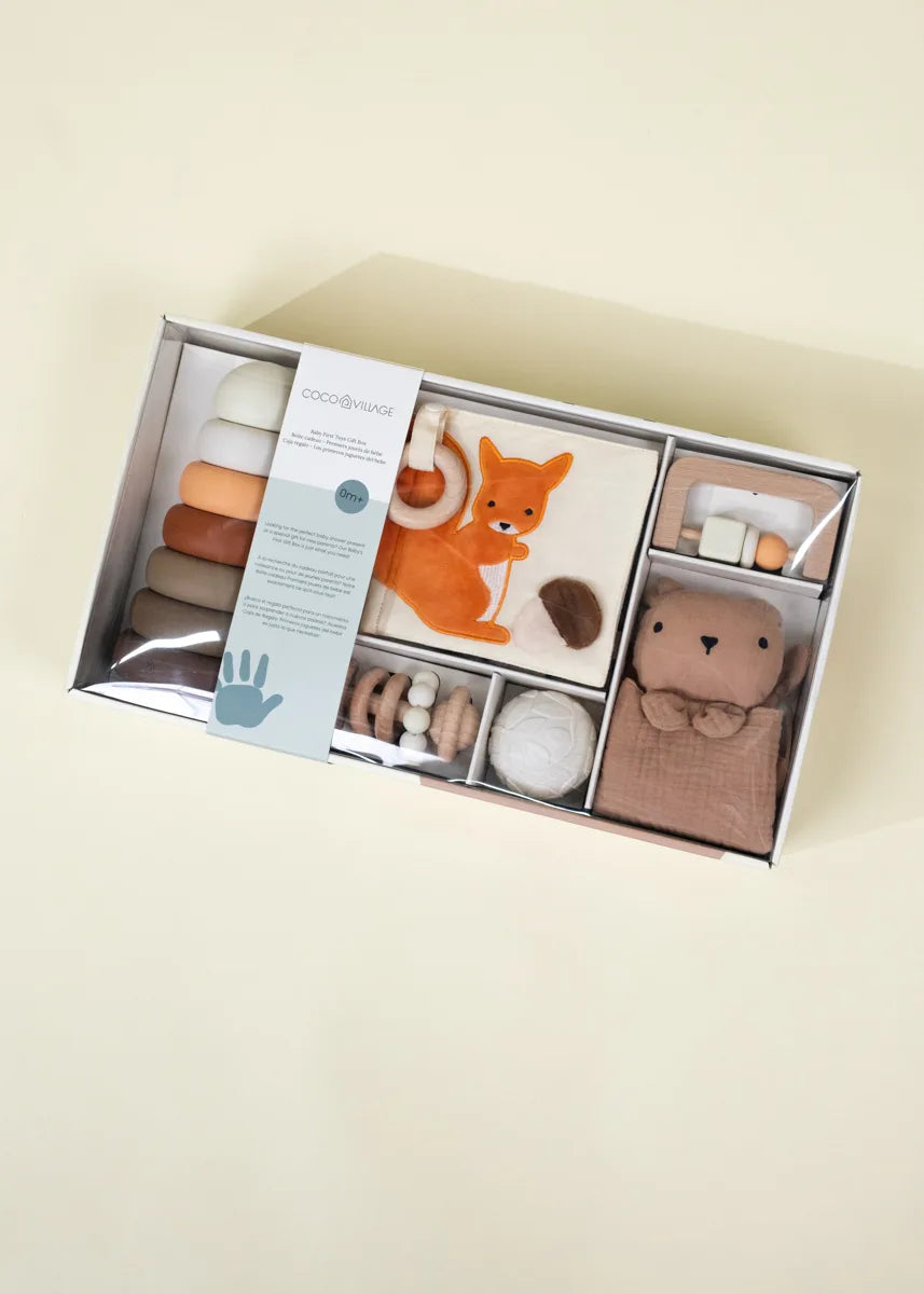 Boite cadeau - Premiers jouets de bébé